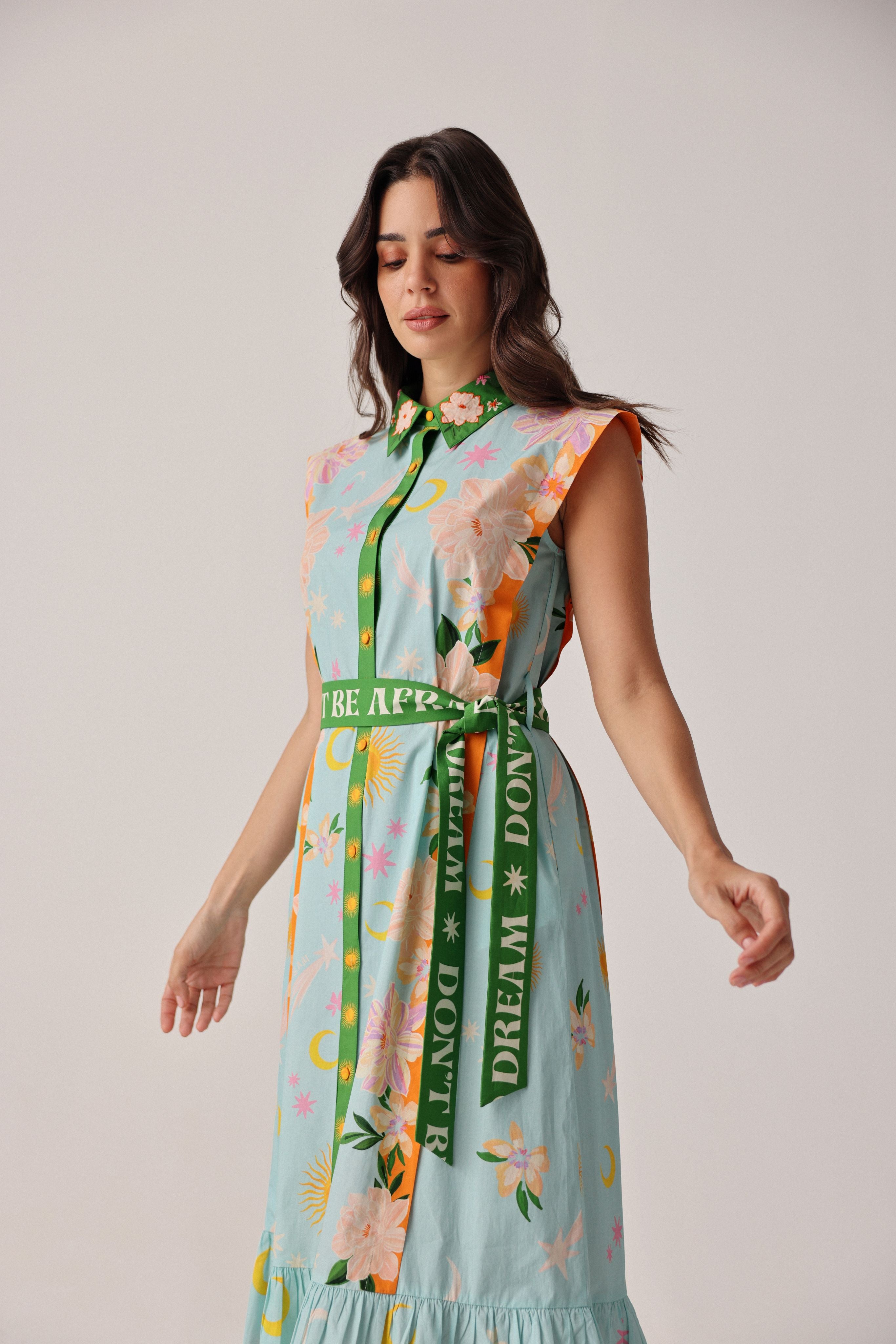 NOIB VEGA MAXI DRESS AZURE 126