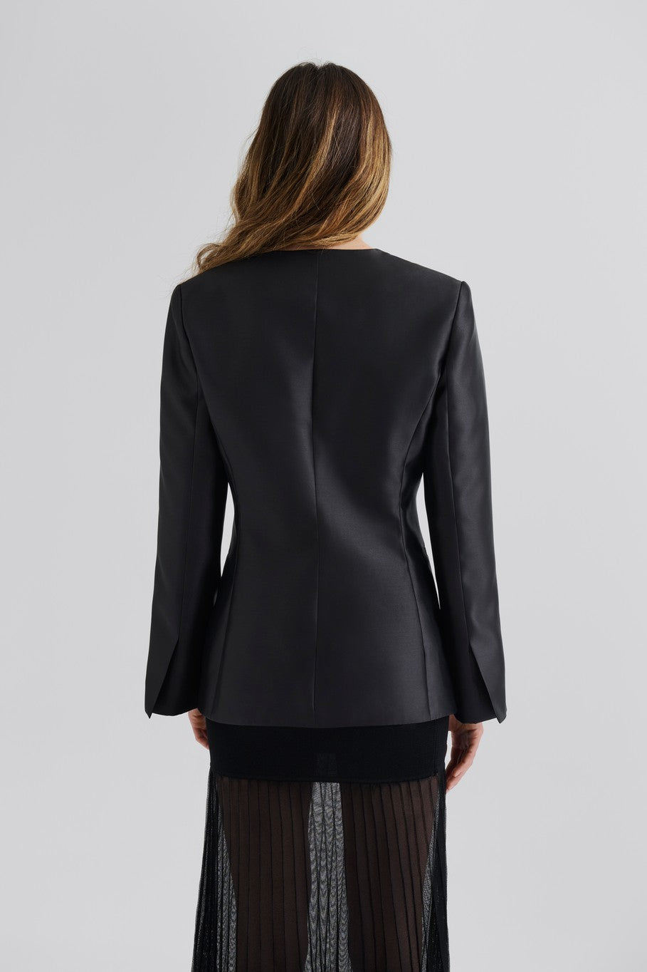 MALINA NORI BLACK SCALLOPED JACKET 225