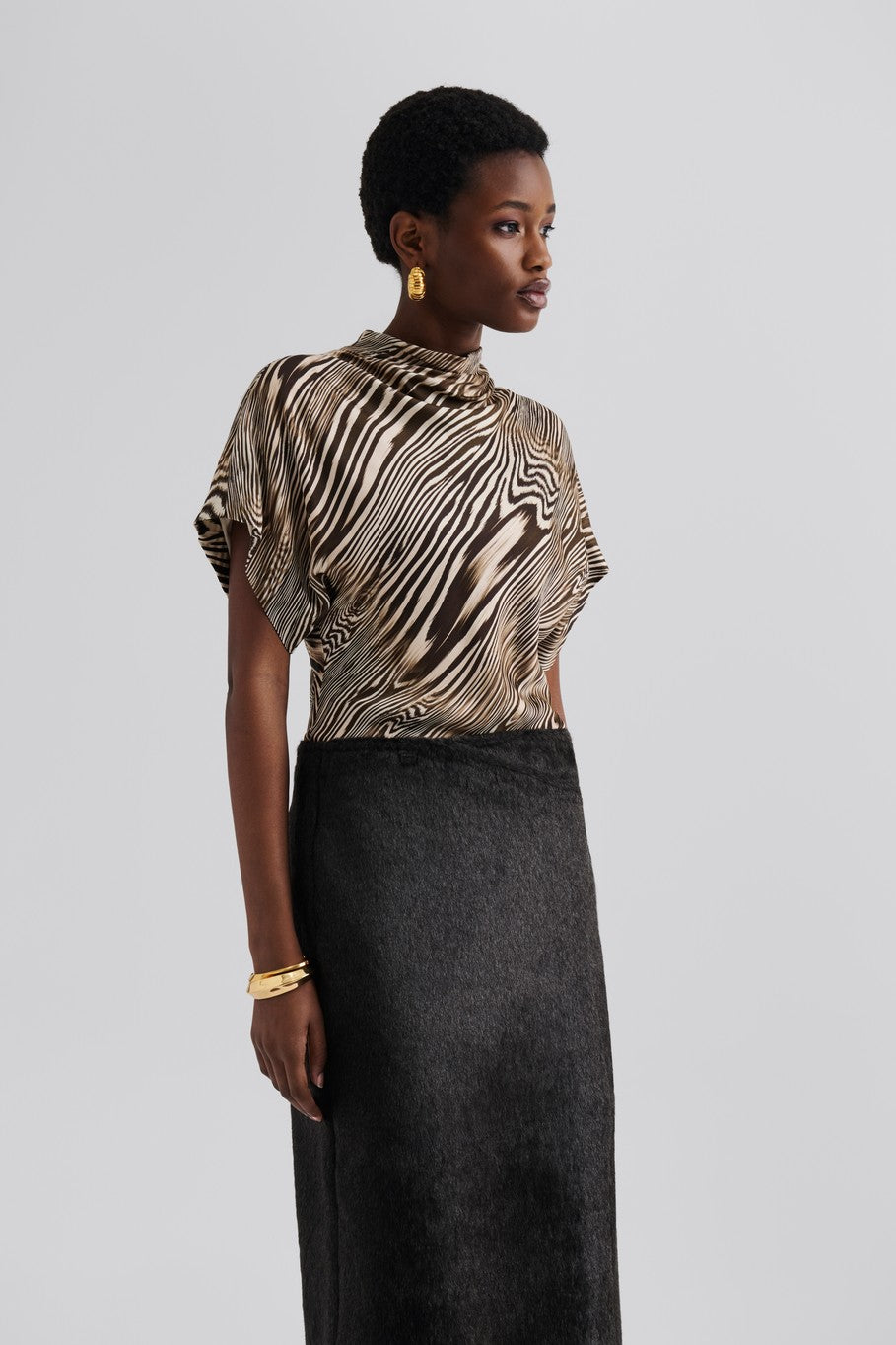 MALINA OTILIA DRAPED TOP 225
