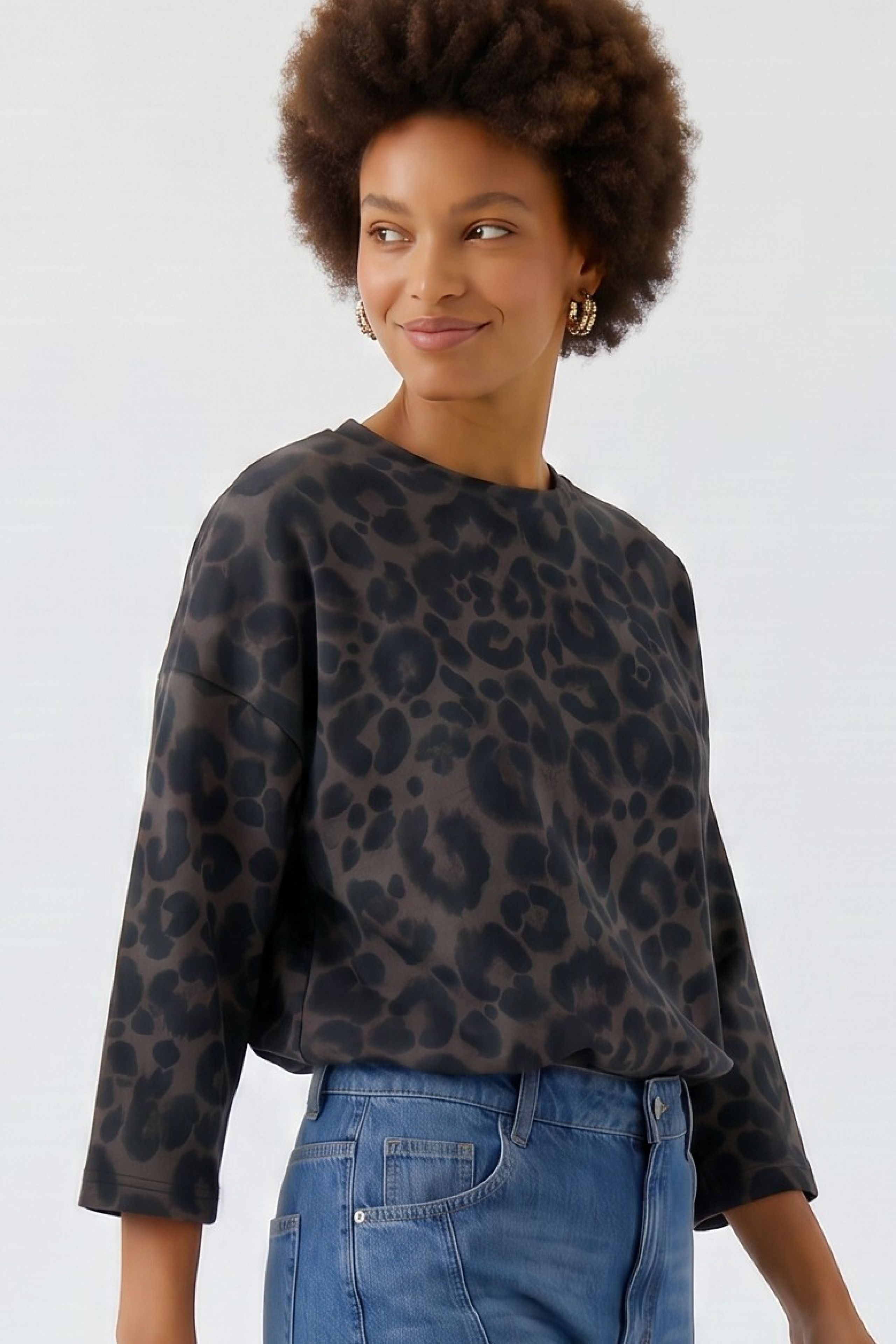 OUI BROWN SWEATSHIRT 99046 0000 226