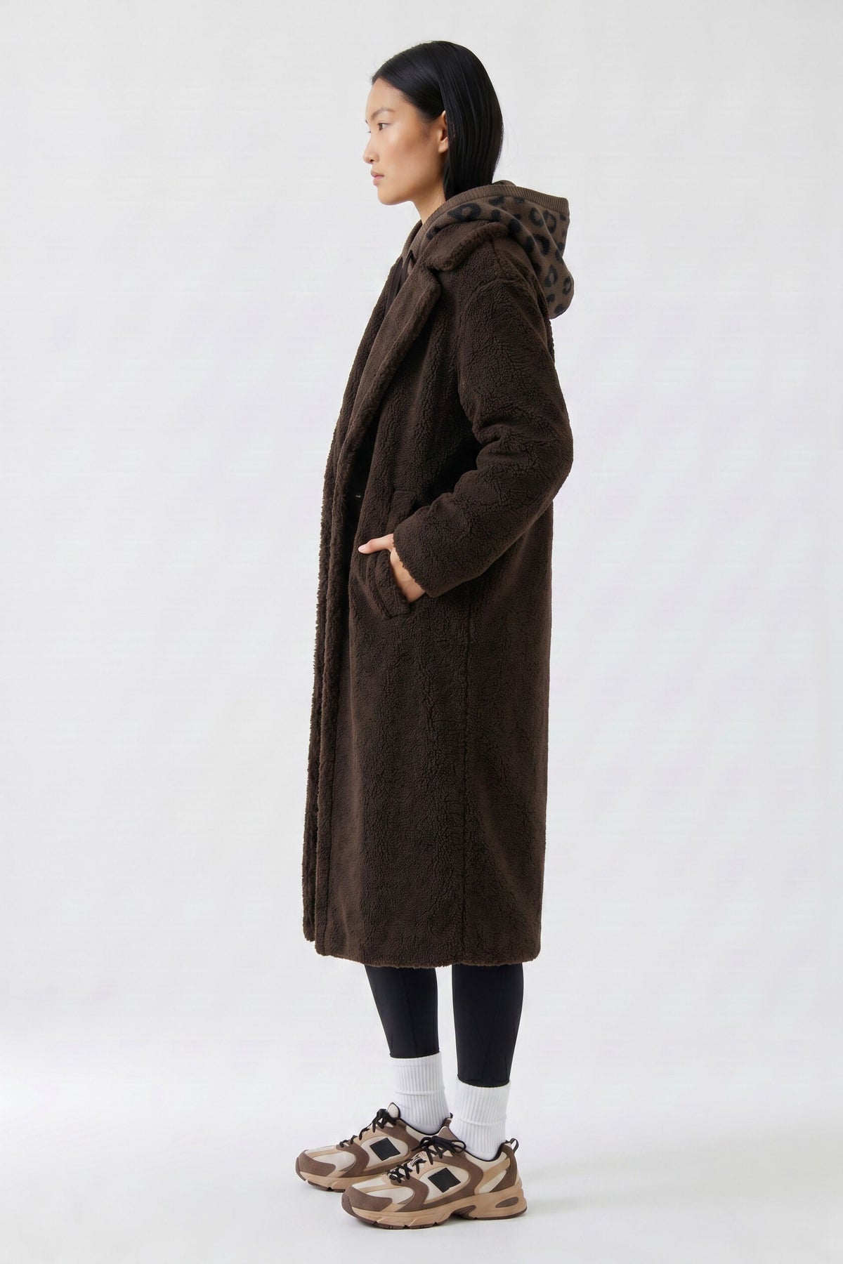 OUI BROWN WINTER COAT 85844 8930 226