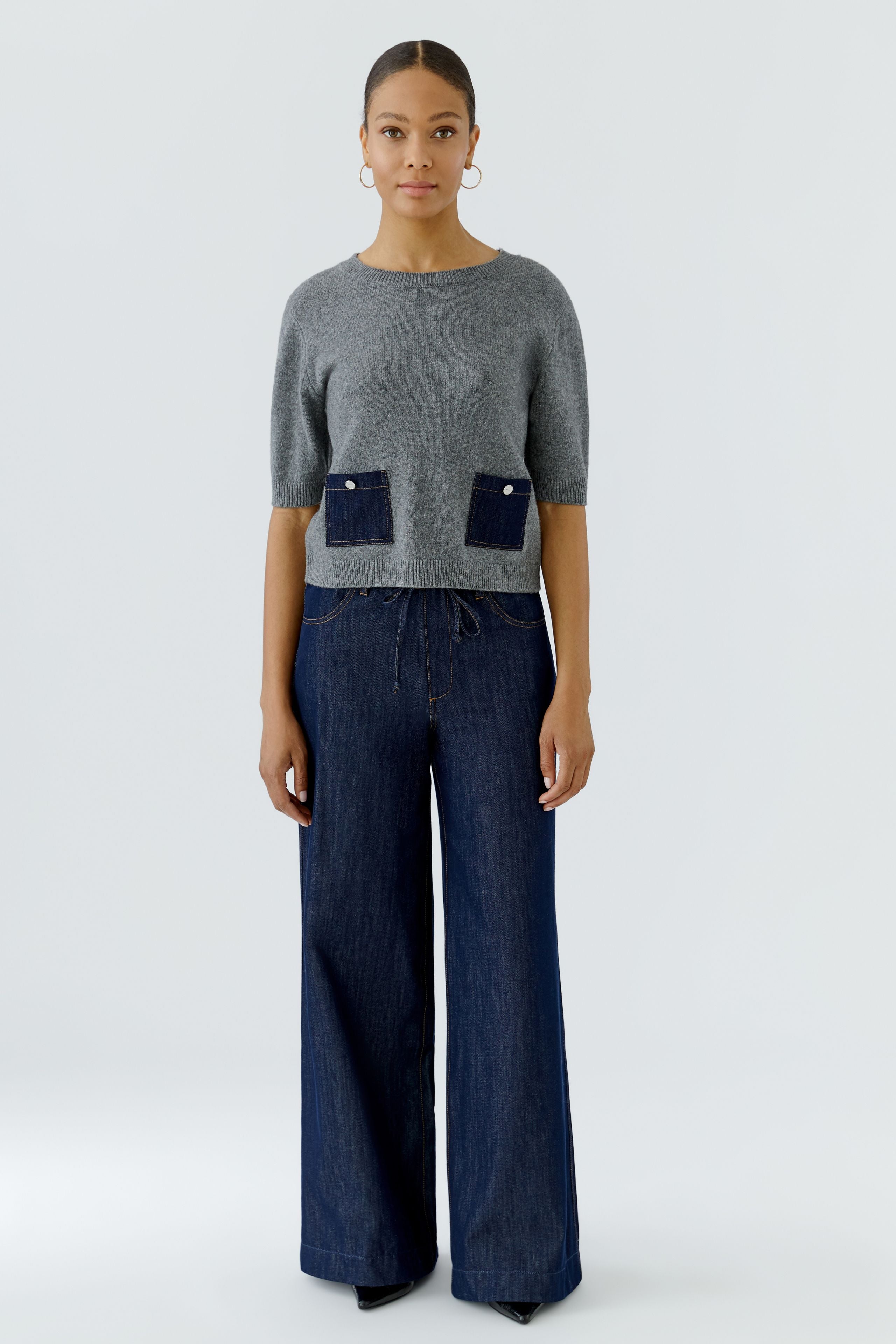 OUI GREY PULLOVER 98983 9559 226