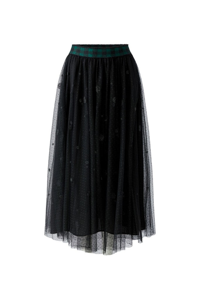 OUI BLACK TULLE SKIRT 99957 226
