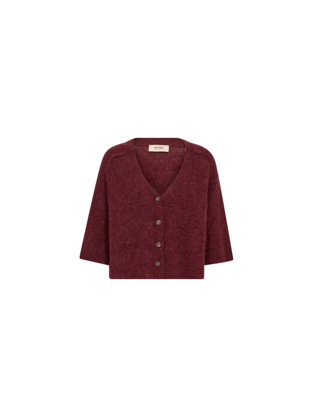 MOS MOSH MMTHORA LIZET KNIT CARDIGAN WINE 180440 226