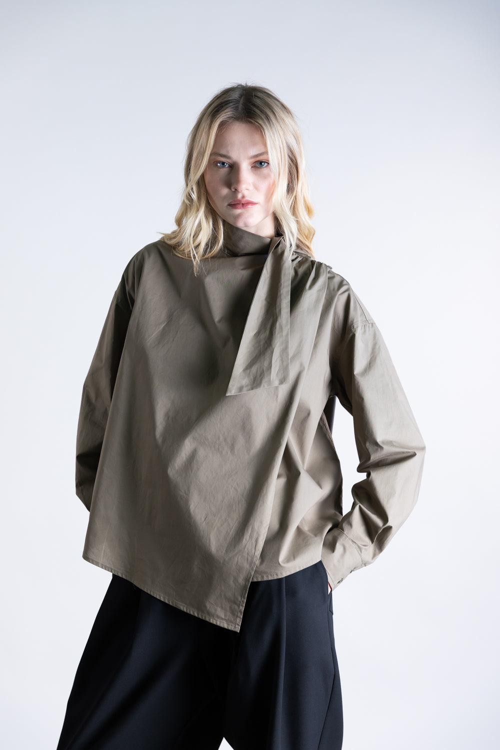 PSOPHIA KHAKI SHIRT 209SHR2473 MACBEES KILLARNEY