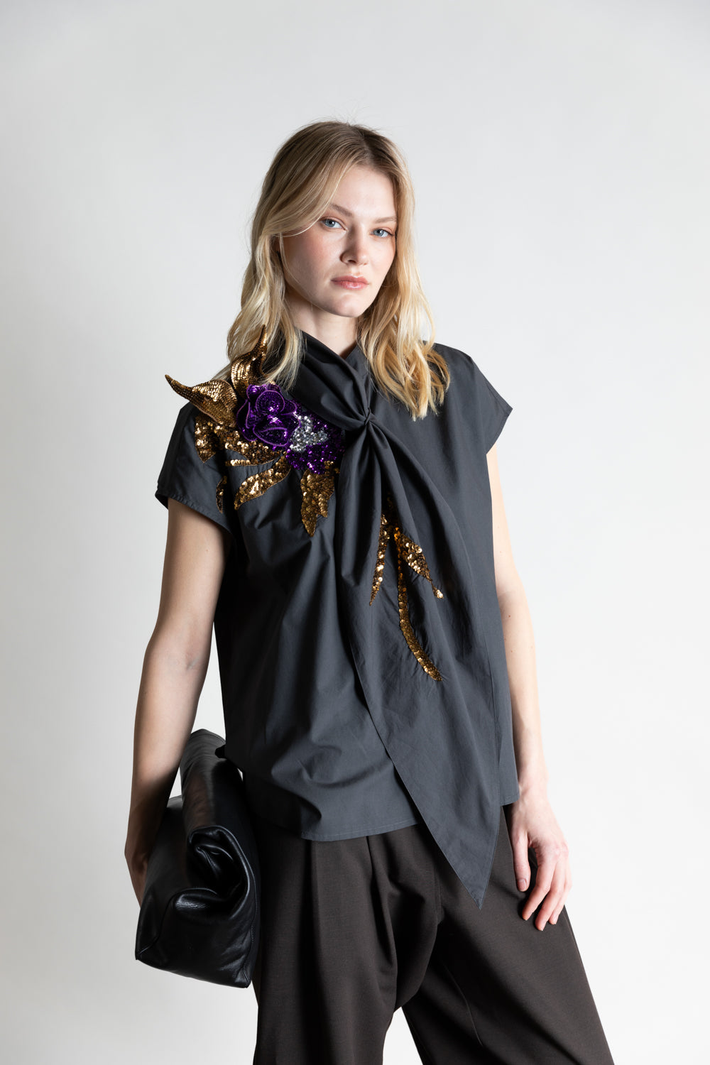 PSOPHIA SPARKLY FLOWER TOP 214TOP2494 SHOP MACBEES KILLARNEY