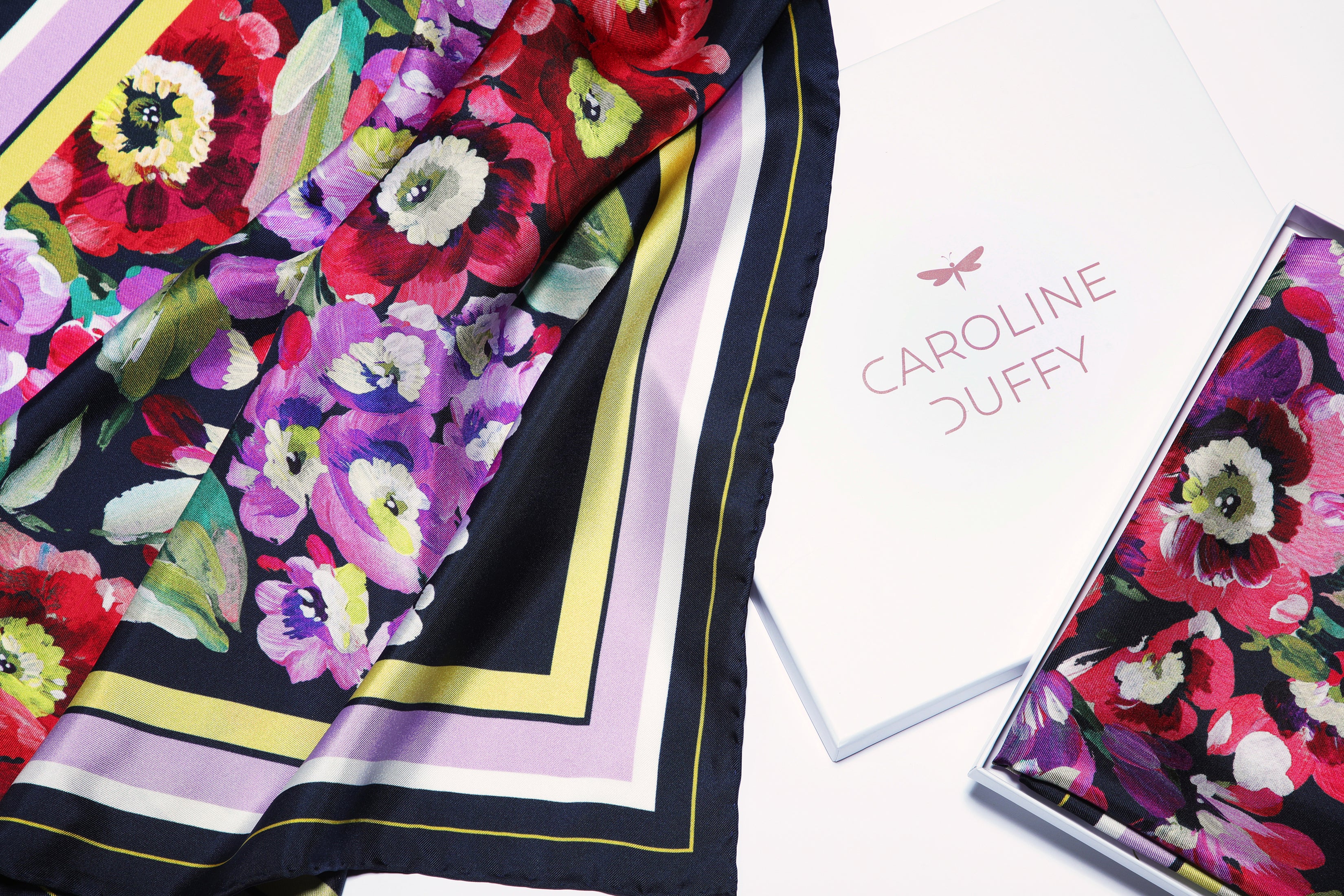 CAROLINE DUFFY DESIGNS  PASSIONFUL MIDI SCARF 225