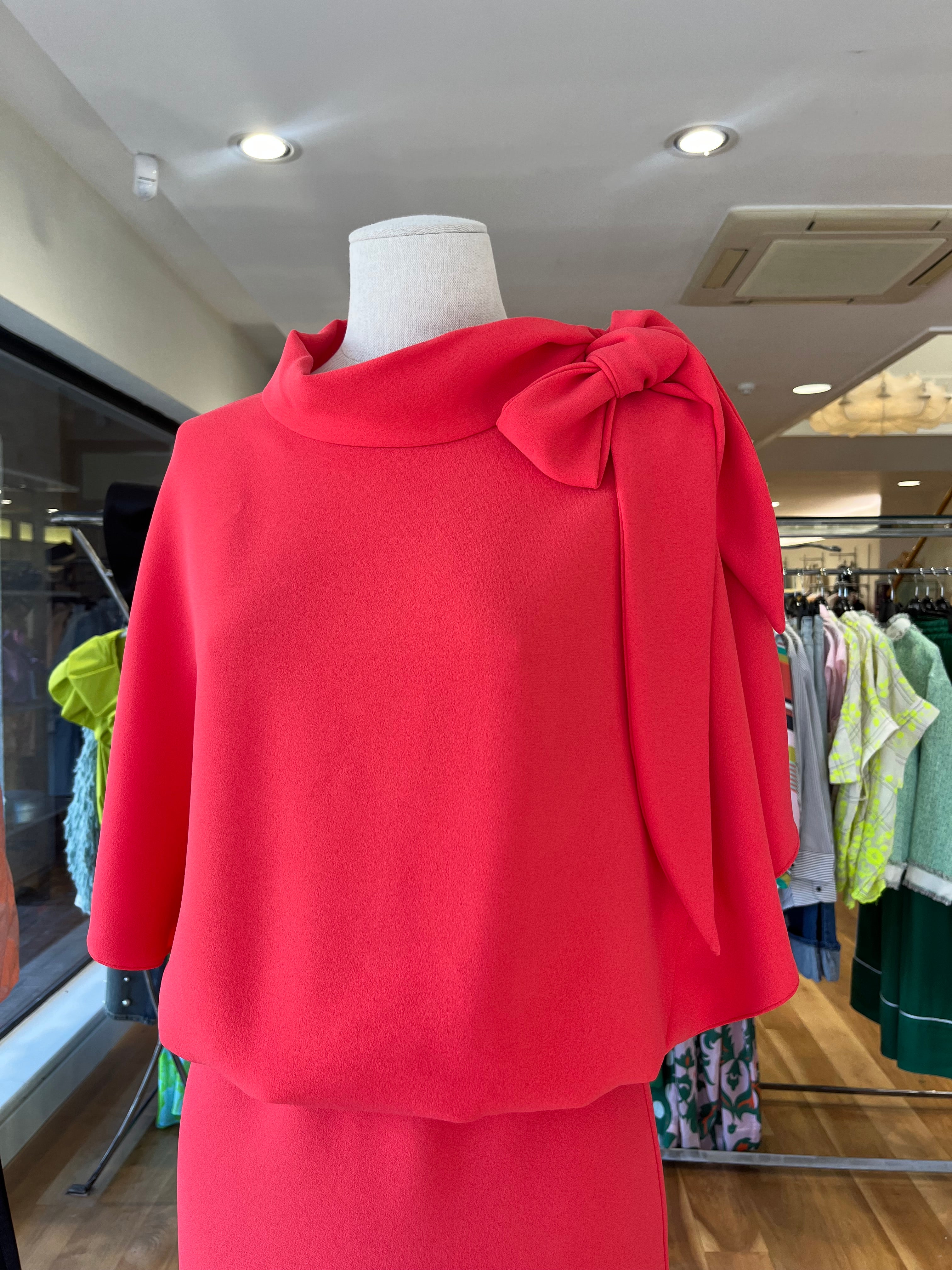 ROISIN LINNANE OLIVE CORAL DRESS 125