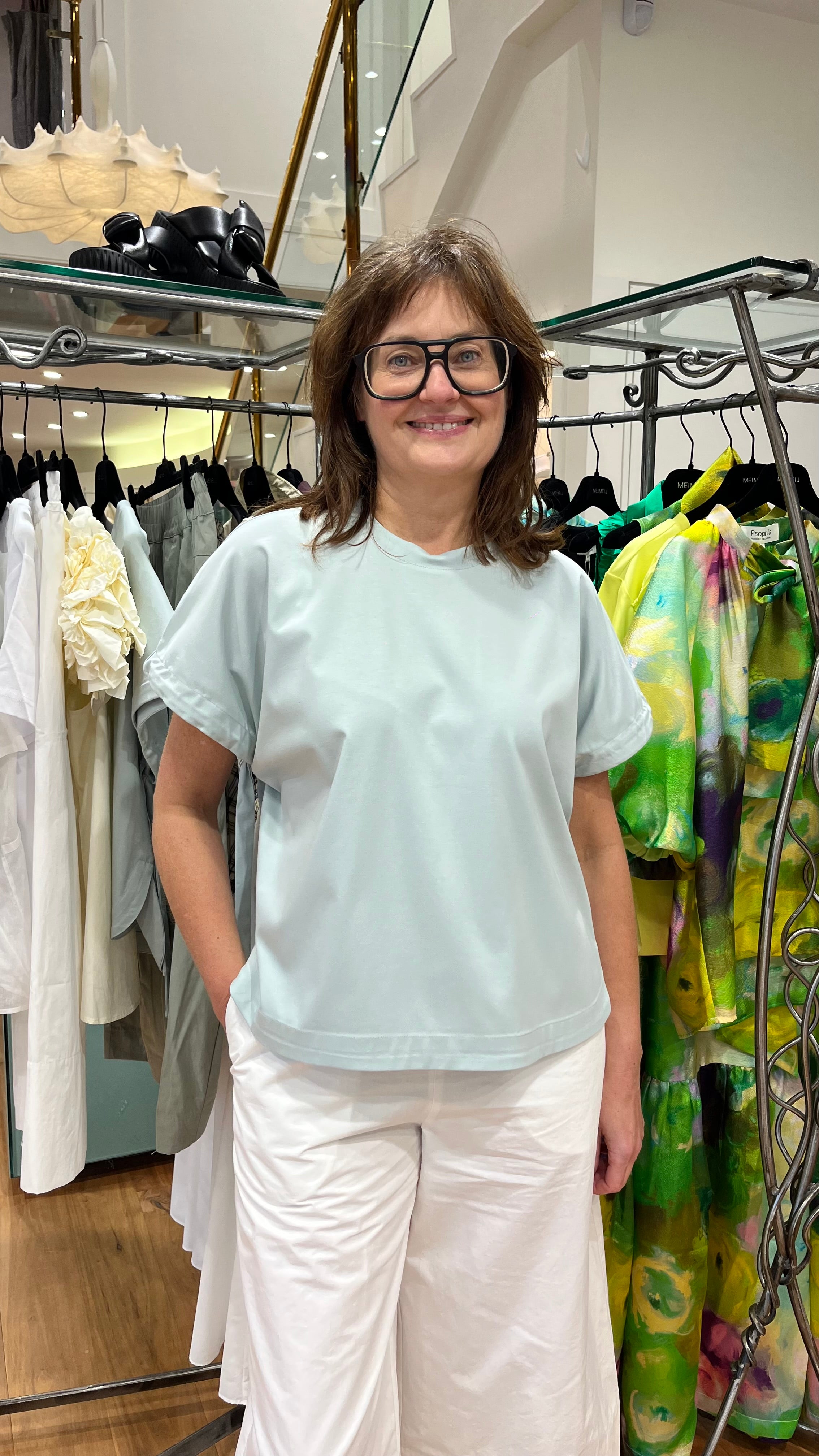 PSOPHIA Ice Blue T-shirt 510TSH2785 126