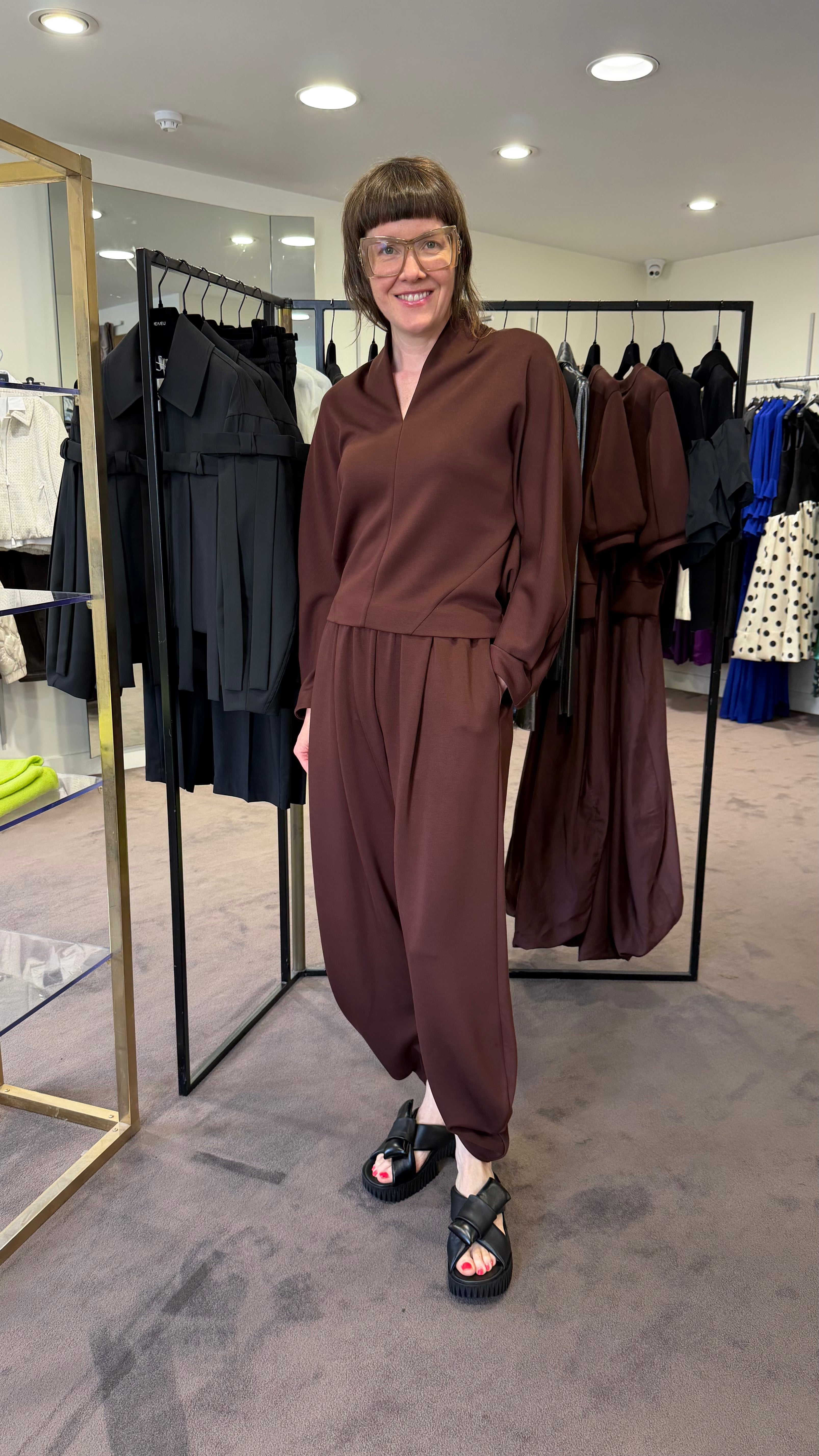 MEIMEIJ BROWN BLOUSE M6FD04 226