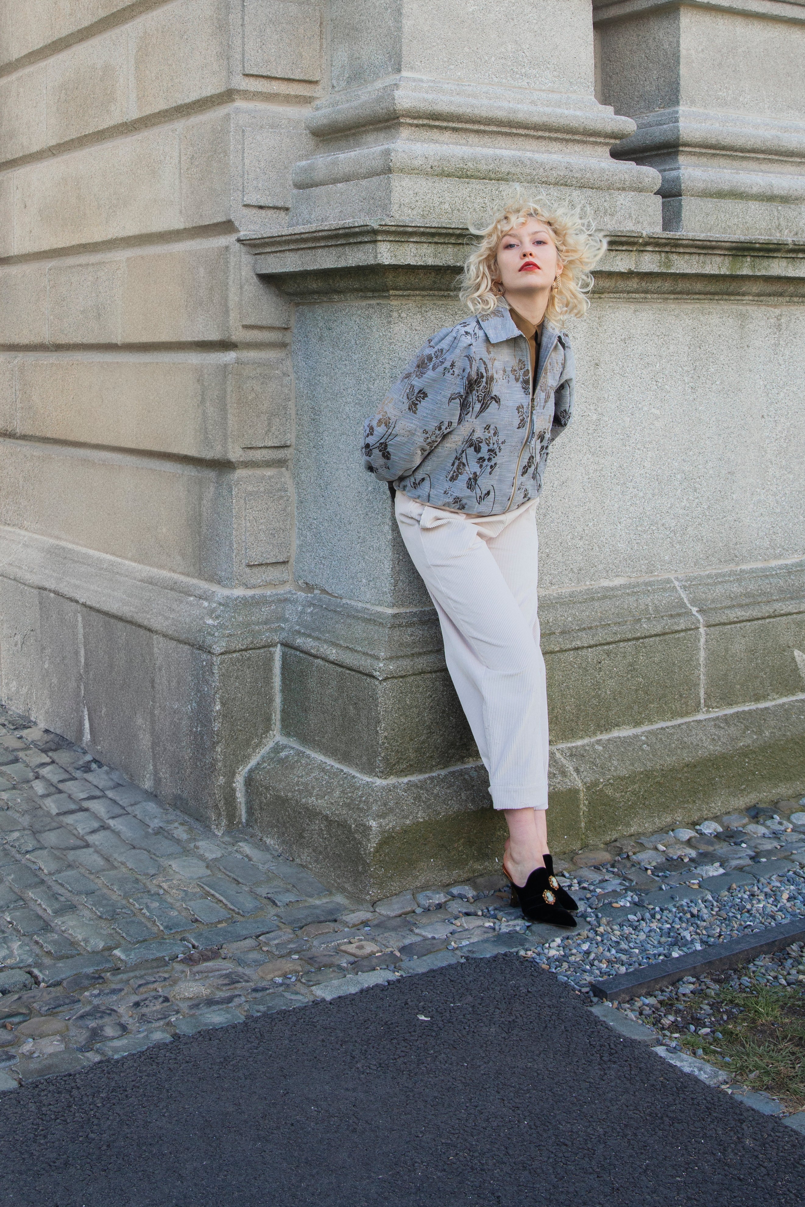 AOIFE LIFESTYLE - NEW SEASON BOMBER FLORAL METALLIC -NSB 126