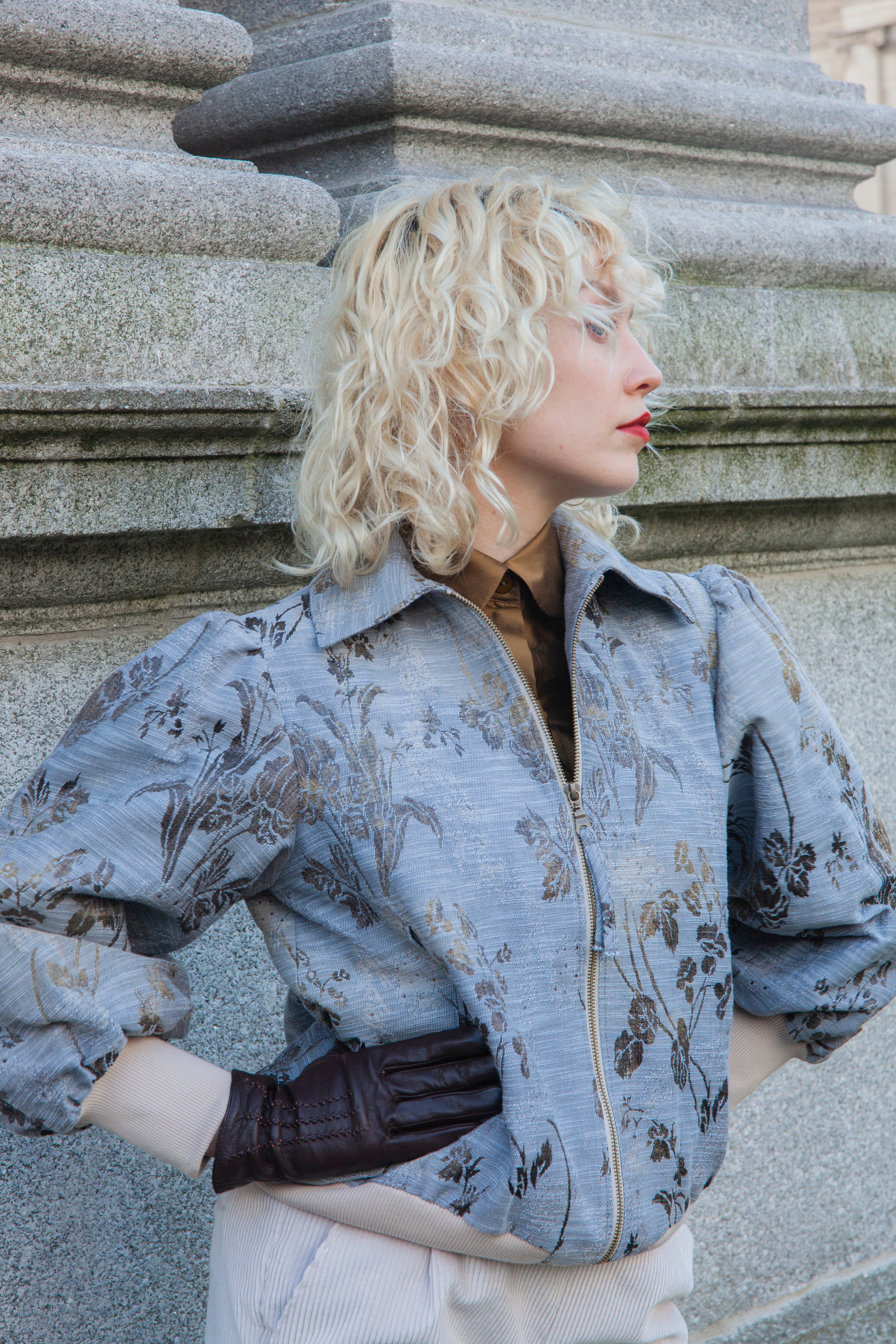 AOIFE LIFESTYLE - NEW SEASON BOMBER FLORAL METALLIC -NSB 126