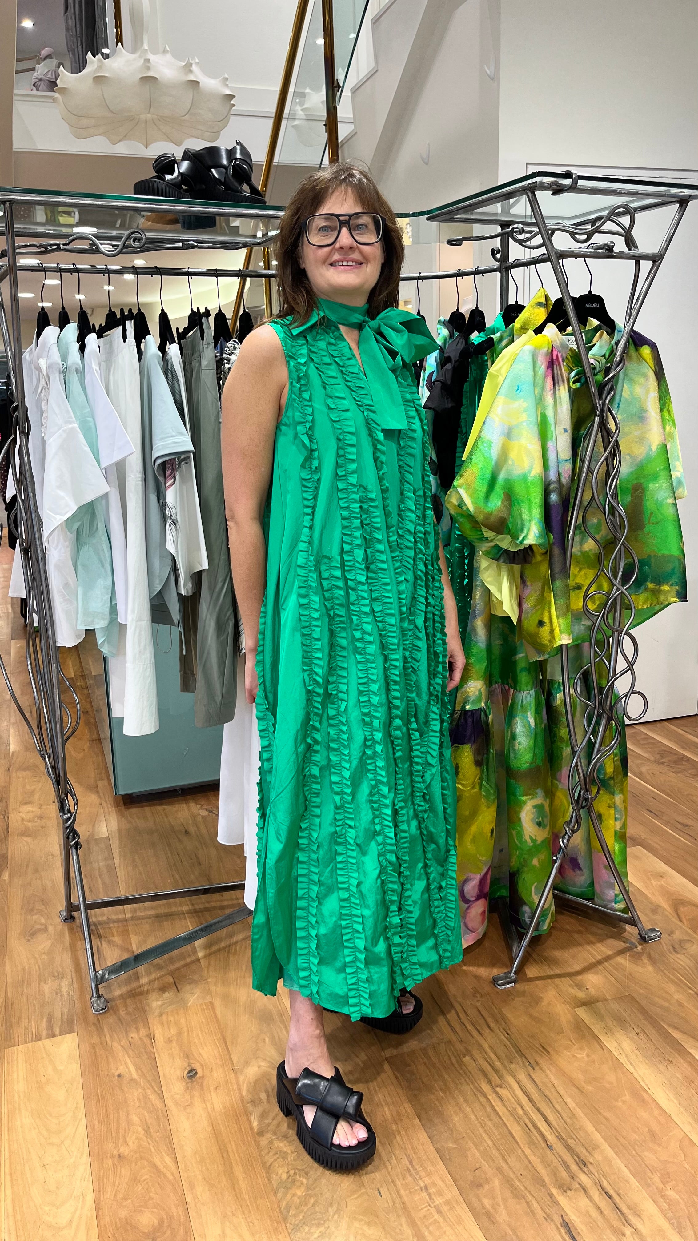 PSOPHIA Green Dress 222DRS2686 126