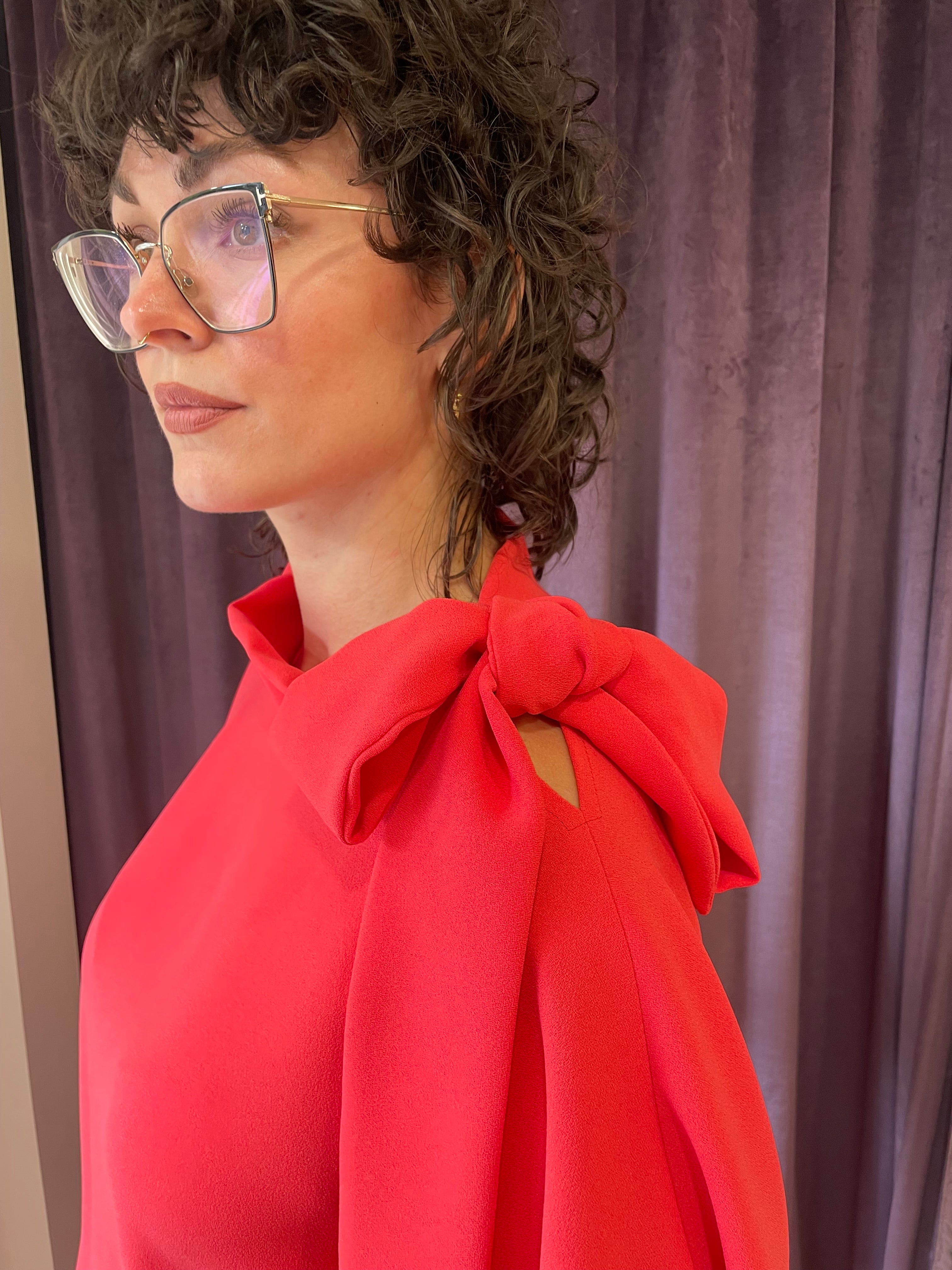 ROISIN LINNANE OLIVE CORAL DRESS 125