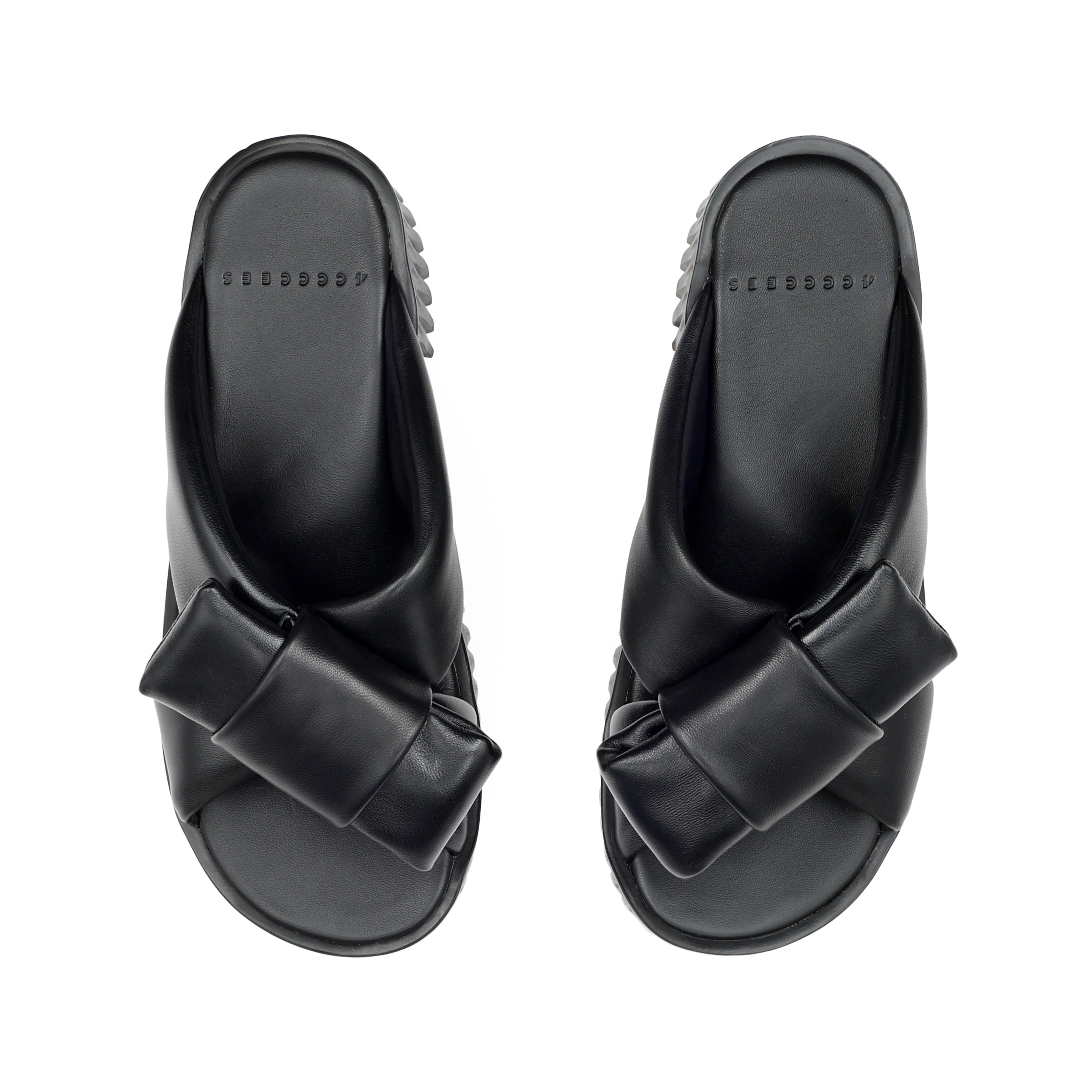 4CCCCEES BLACK SLIDER PLIA BOW 126
