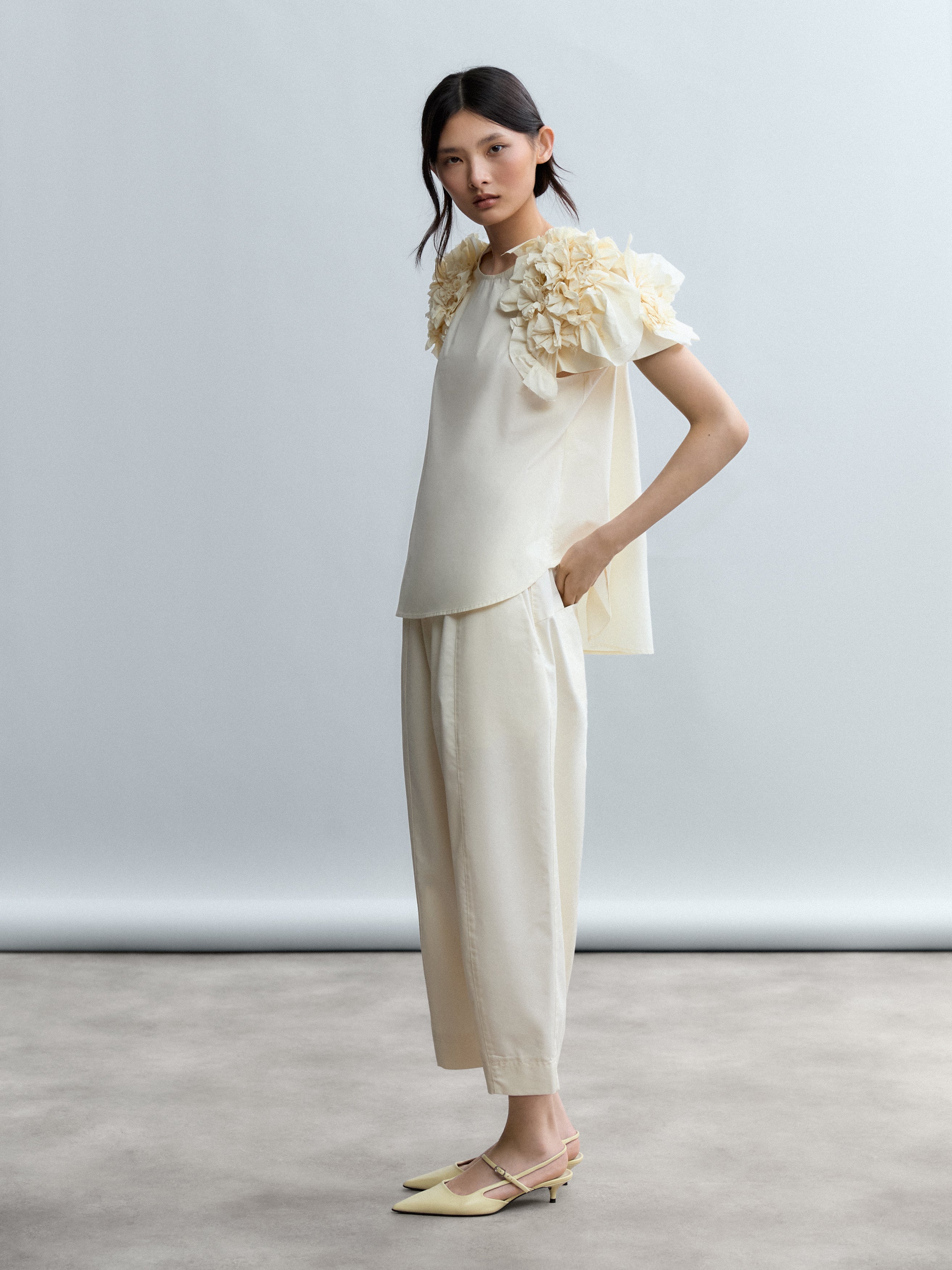 PSOPHIA Ivory Shirt 241SHR2760 126