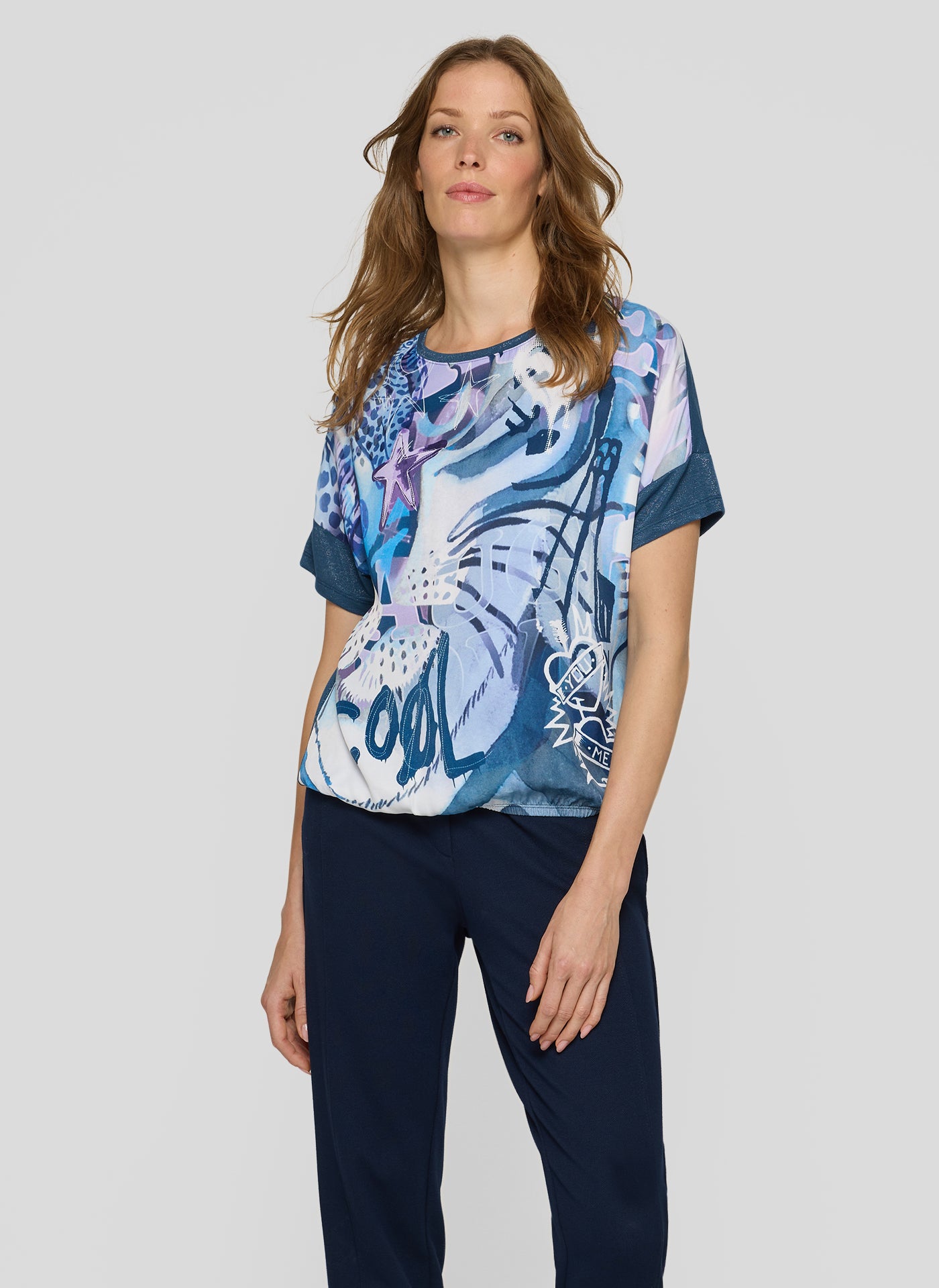 RABE T-SHIRT DARK DENIM  56-114356 126