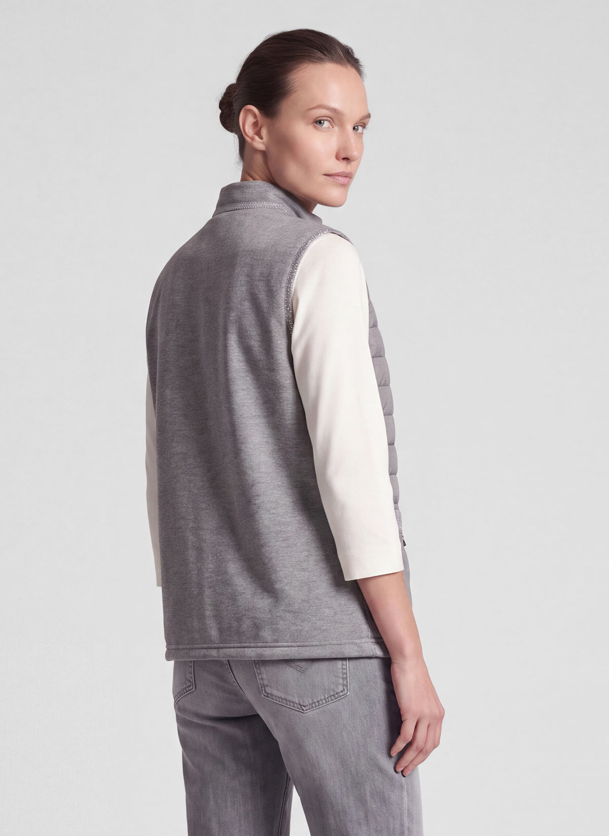 RABE GREY QUILTED JACKET 57-121270 226
