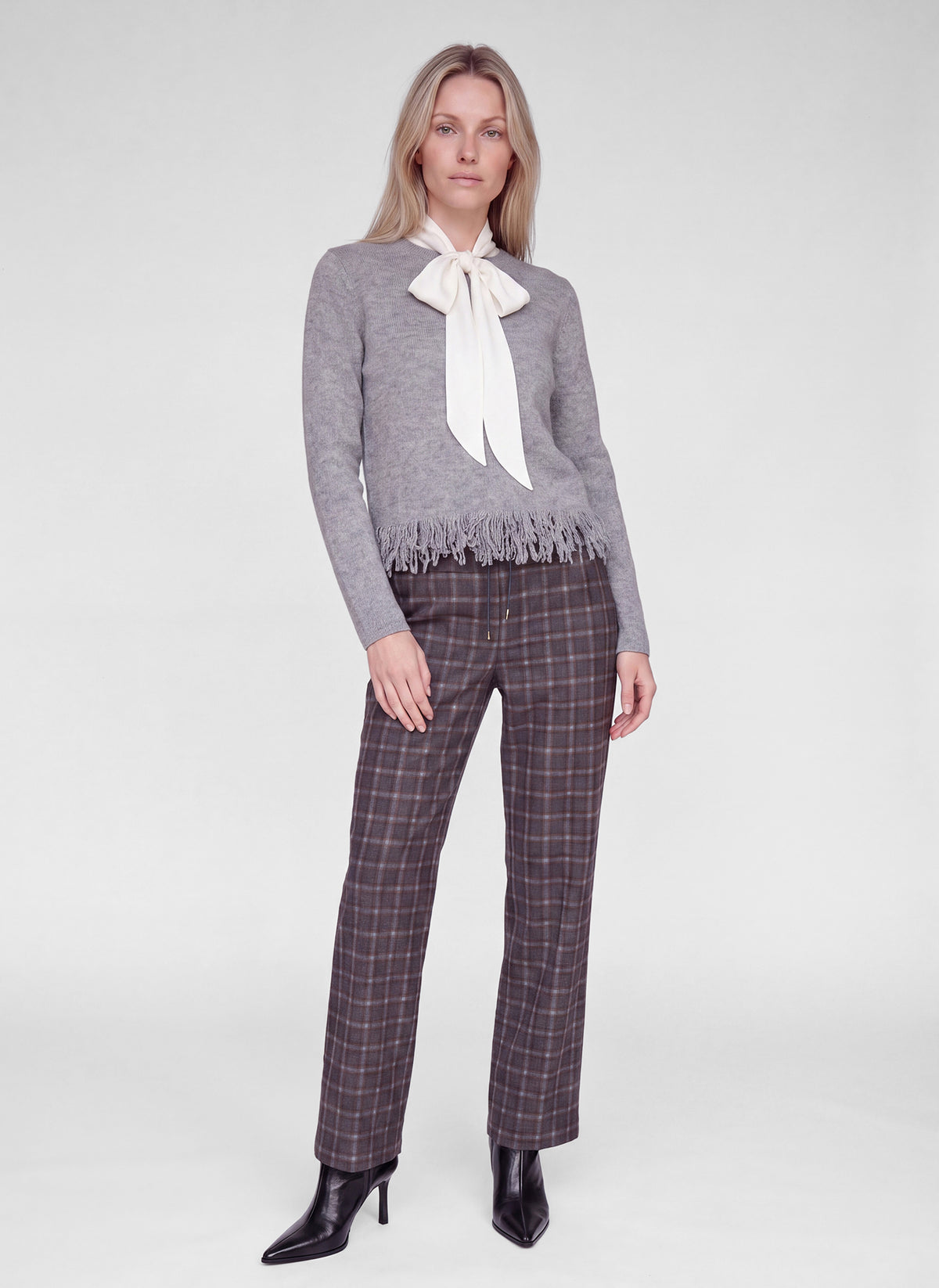 RABE GREY FRINGE KNIT 57-121613 226