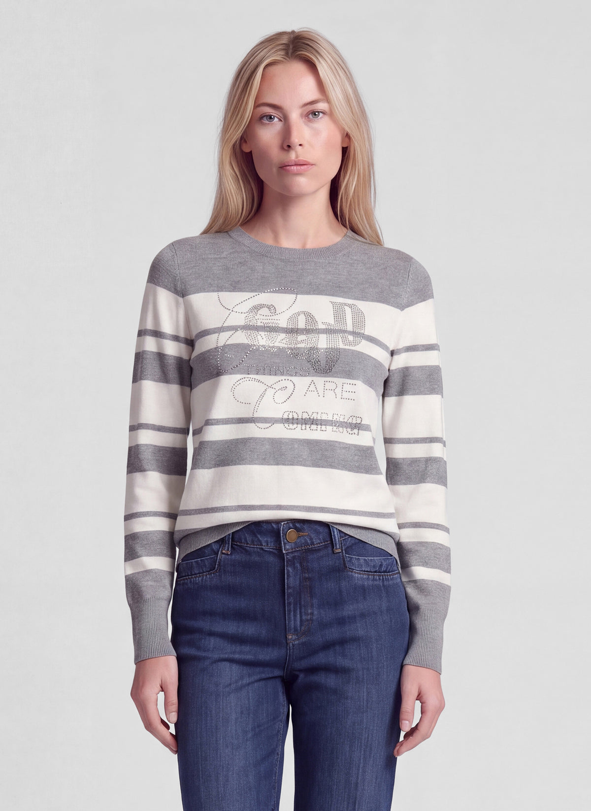 RABE GREY STRIPE KNIT 57-121620 226