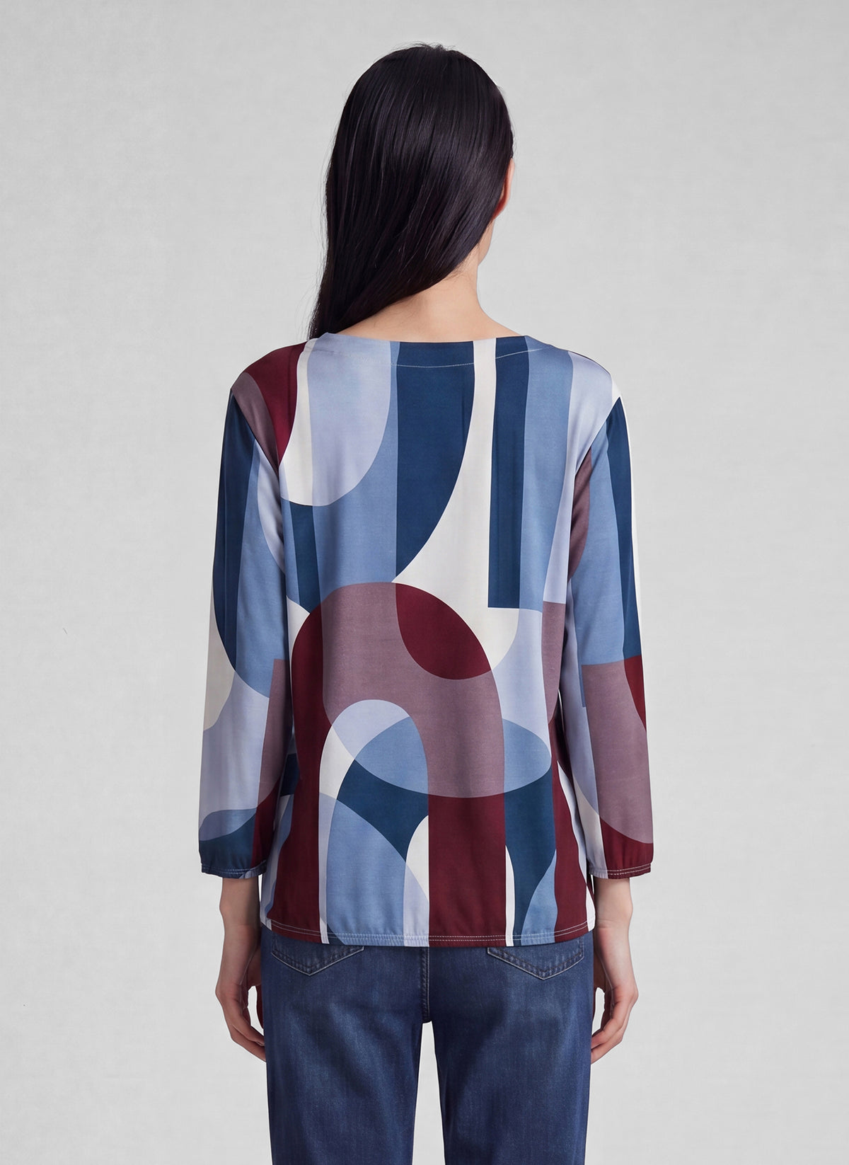 RABE WINE PRINT ELASTIC TOP 57-114368 226
