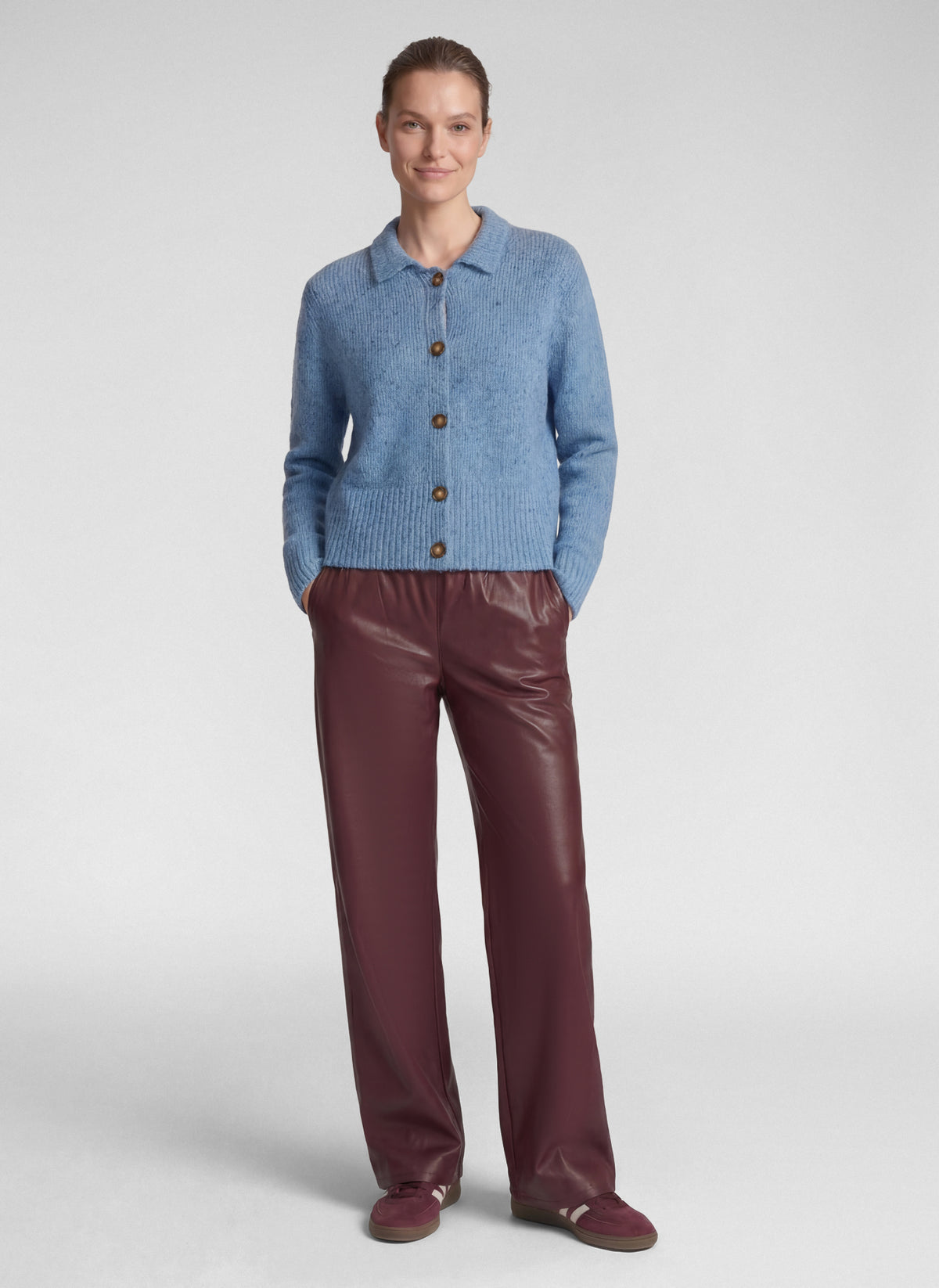 RABE BLUE BUTTON UP CARDIGAN 57-114532 226