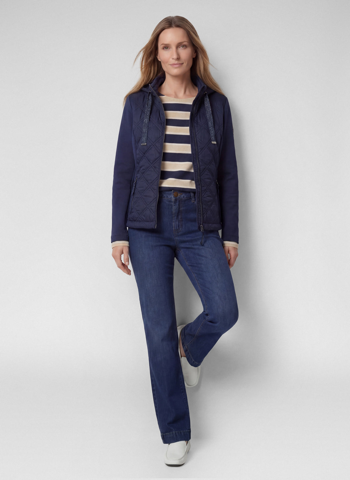 RABE NAVY QUILTED JACKET 57-113820 226