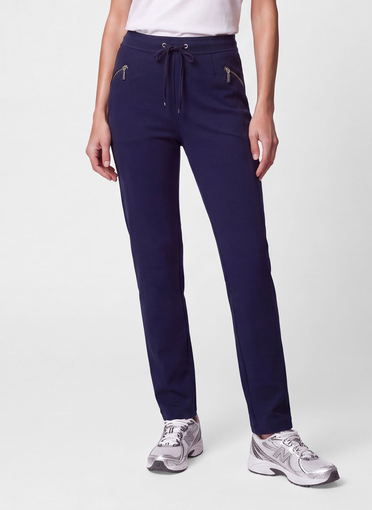 RABE NAVY NARROW LEG TROUSERS 57-300454 226