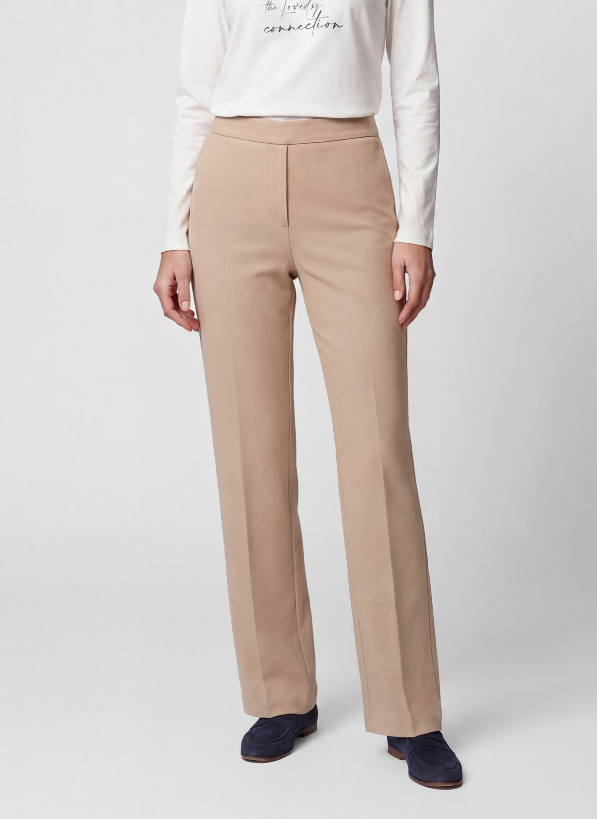 RABE CREAM WIDE LEG TROUSERS 57-113455 226