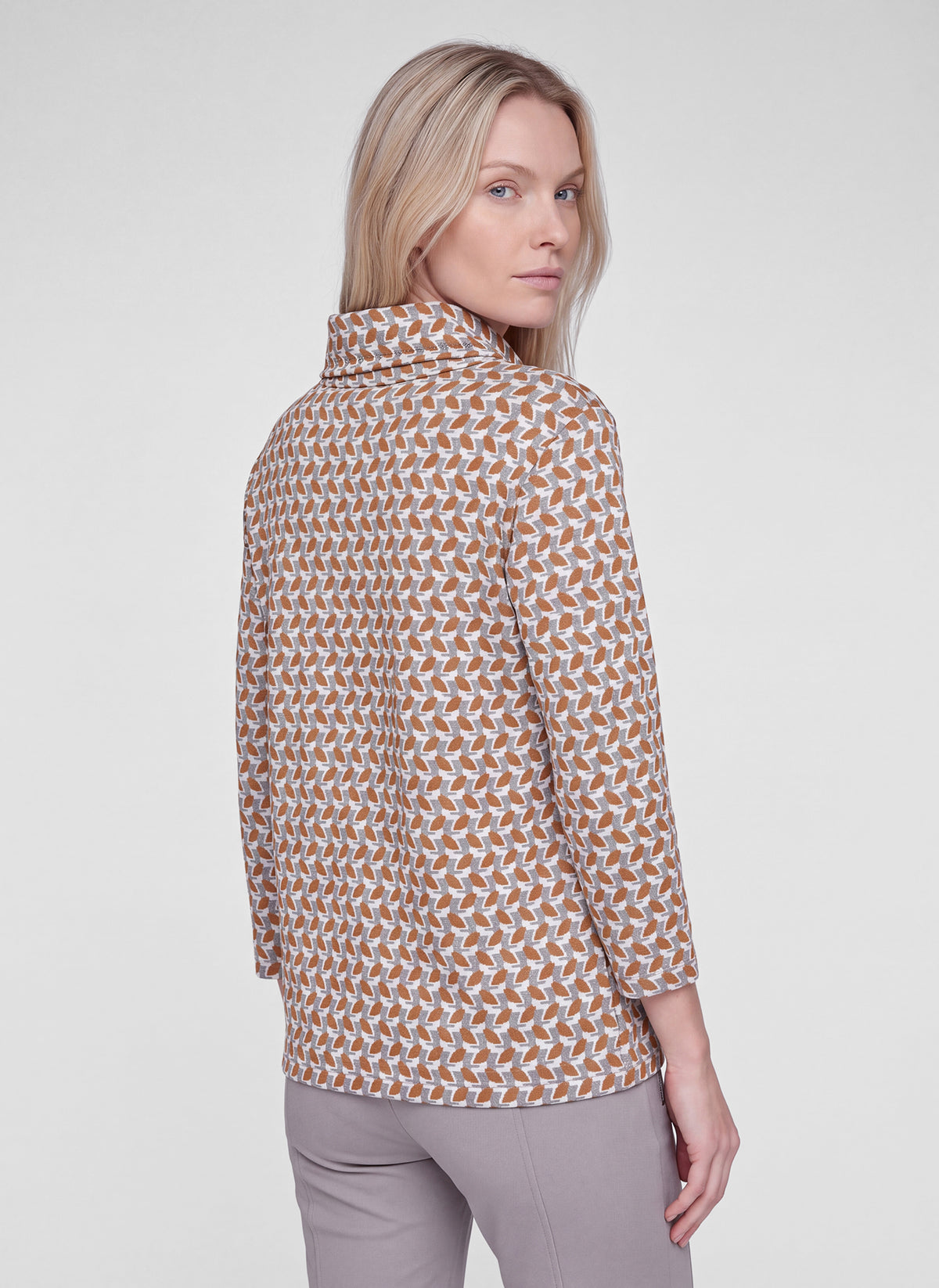 RABE TAN PRINT KNIT 57-121354 226