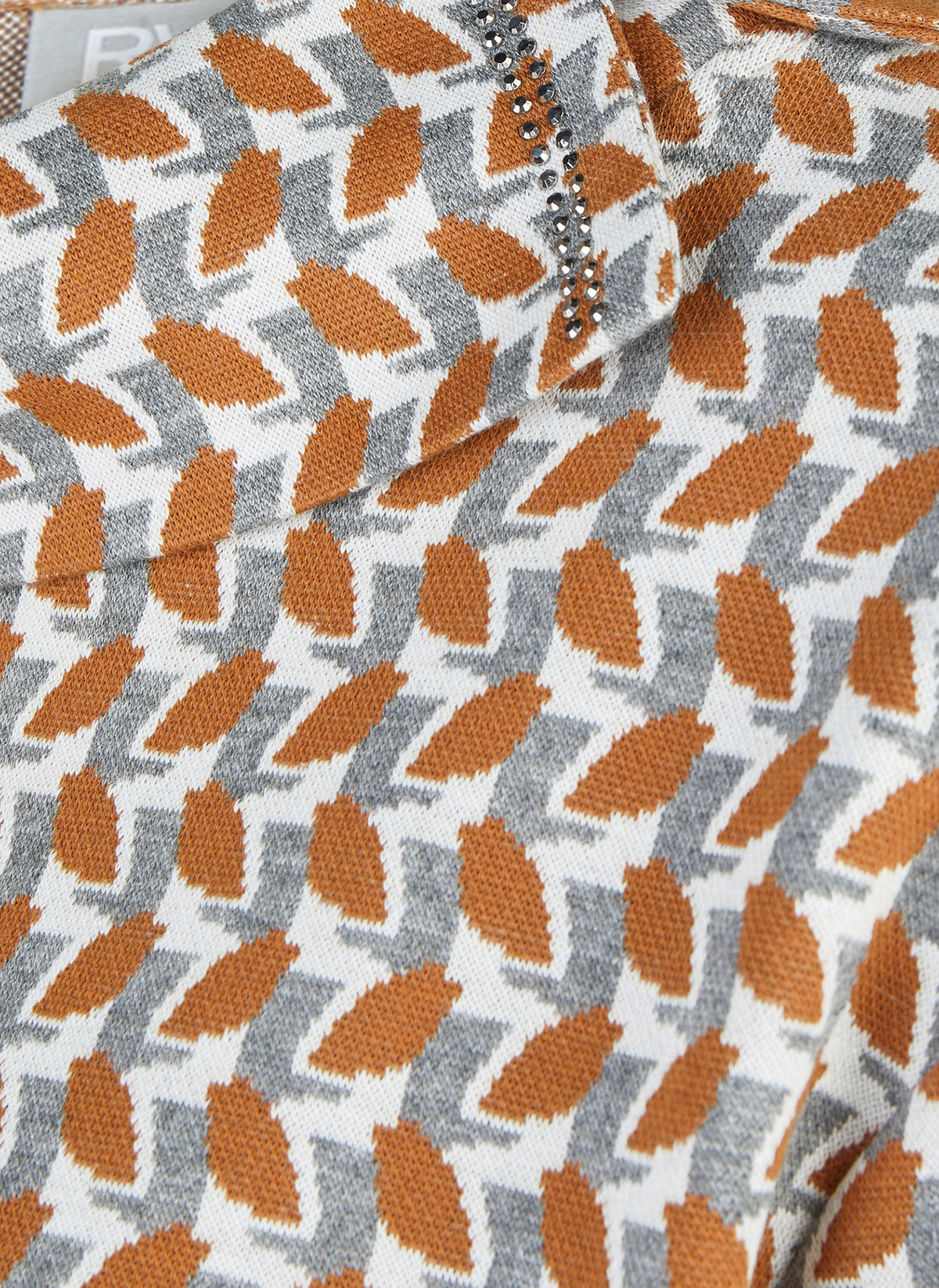 RABE TAN PRINT KNIT 57-121354 226