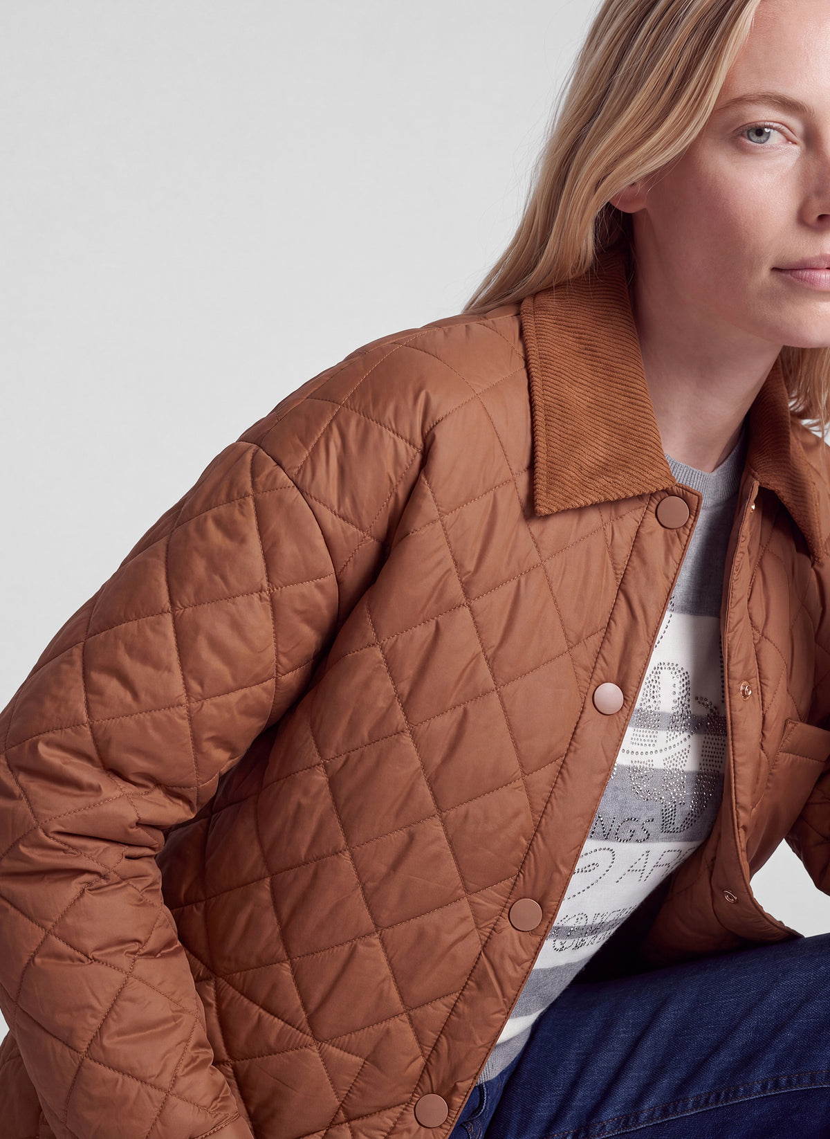 RABE TAN QUILTED JACKET 57-121821 226