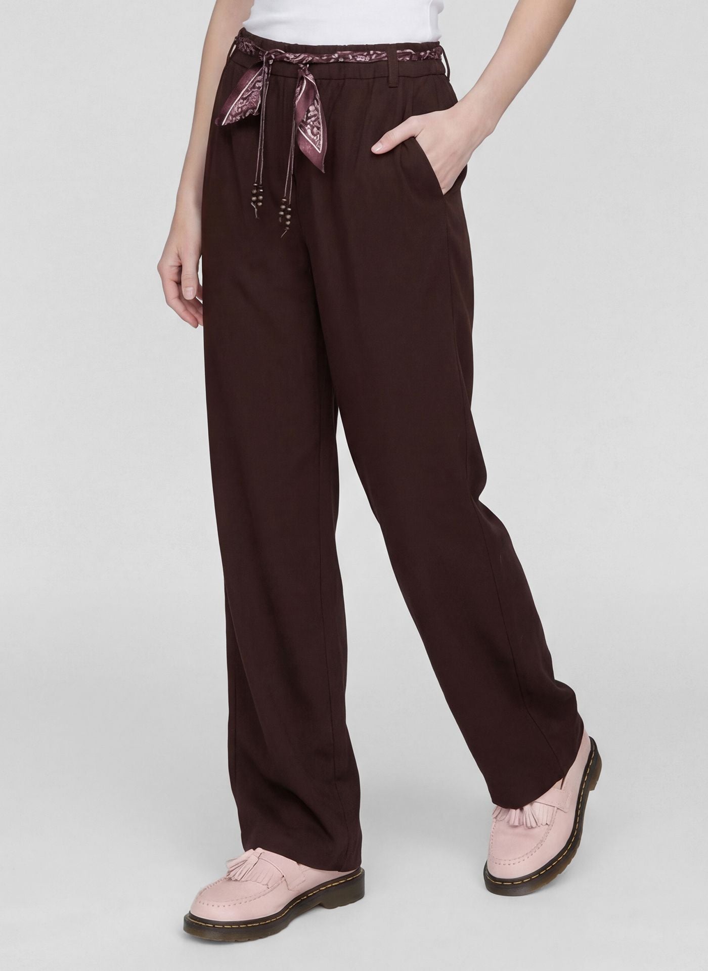 rabe brown suede trousers casual 57-111150