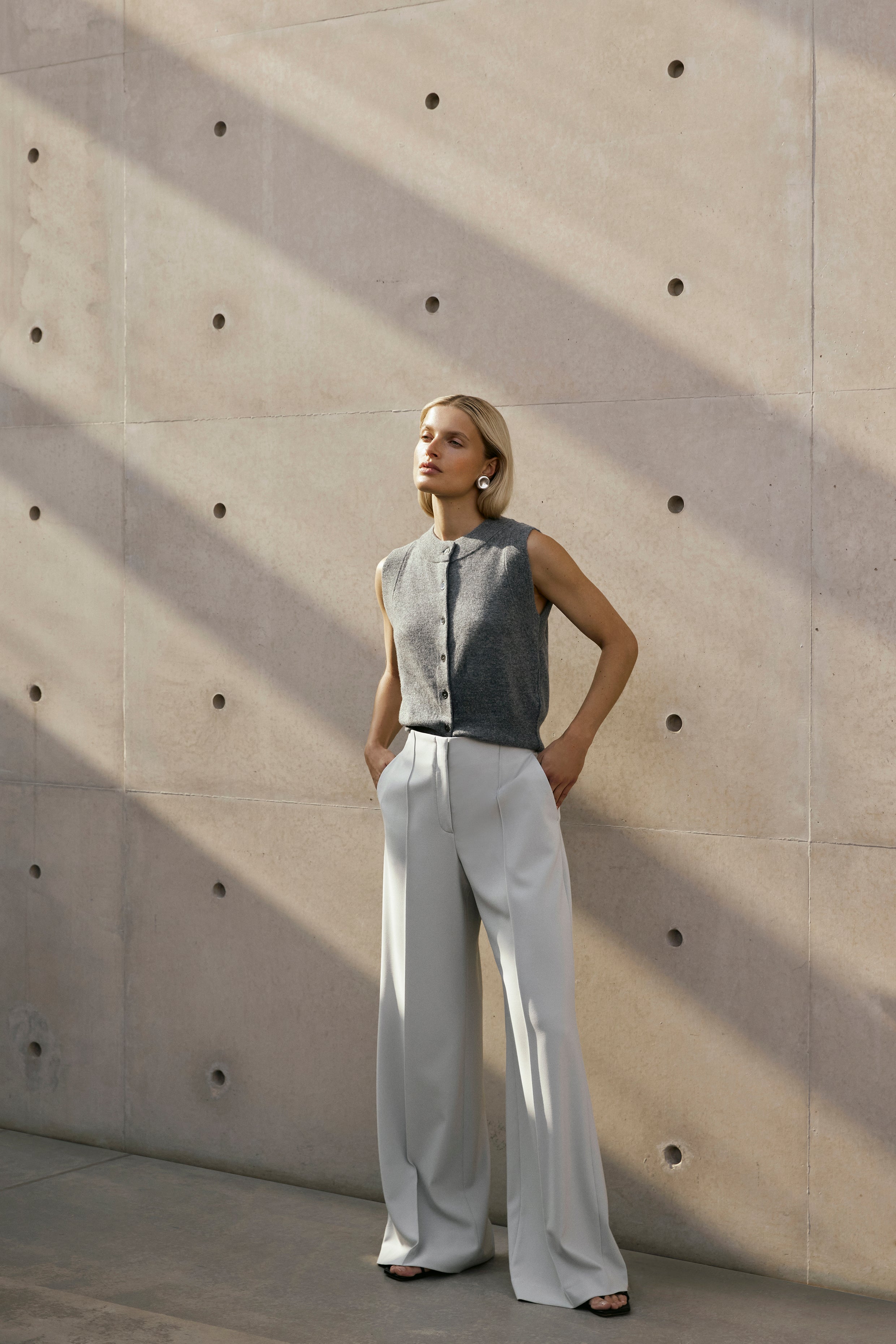 RAFFAELLO ROSSI AGATHA WIDE LEG JERSEY TROUSERS 27491 9002 125