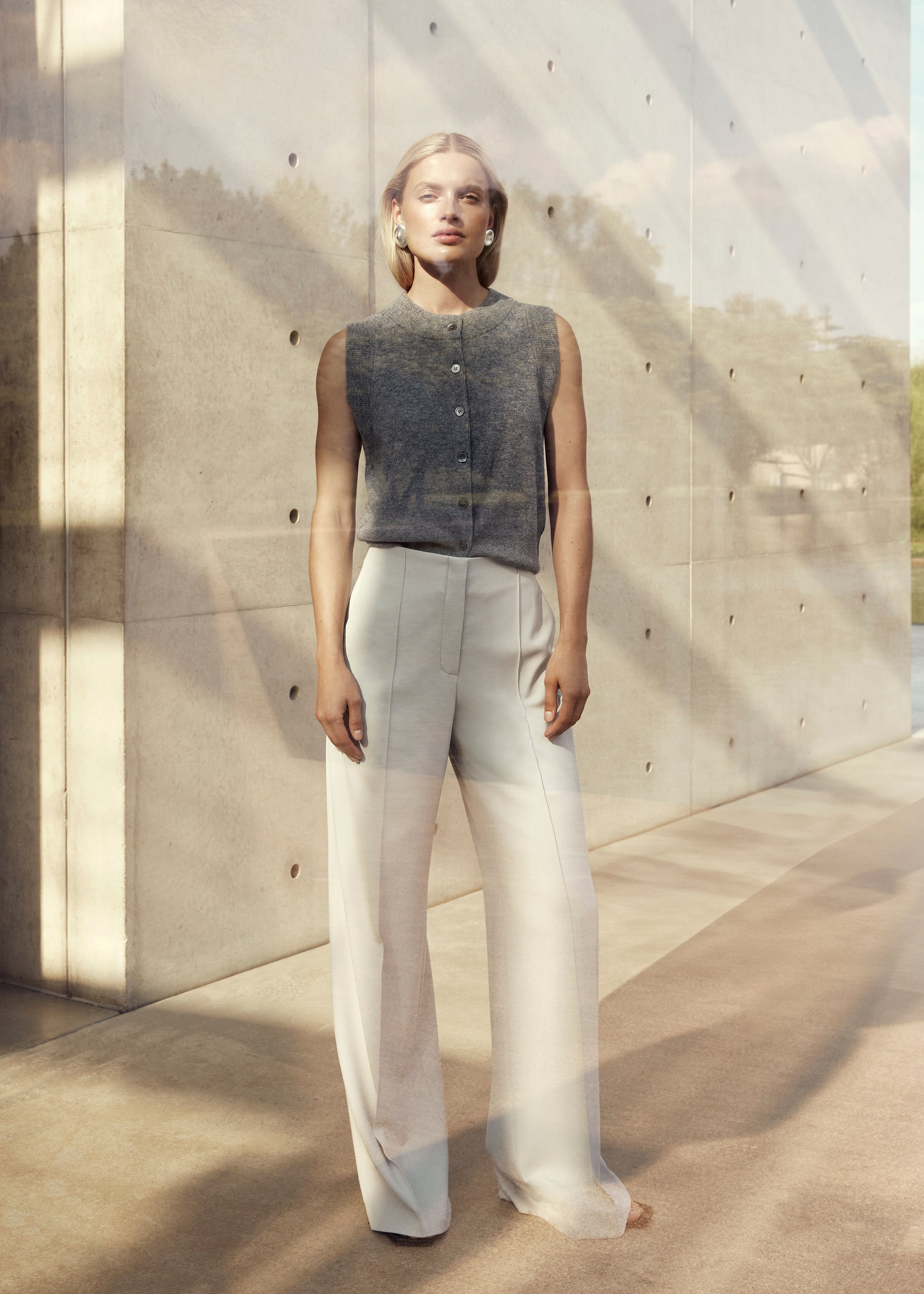 RAFFAELLO ROSSI AGATHA WIDE LEG JERSEY TROUSERS 27491 9002 125