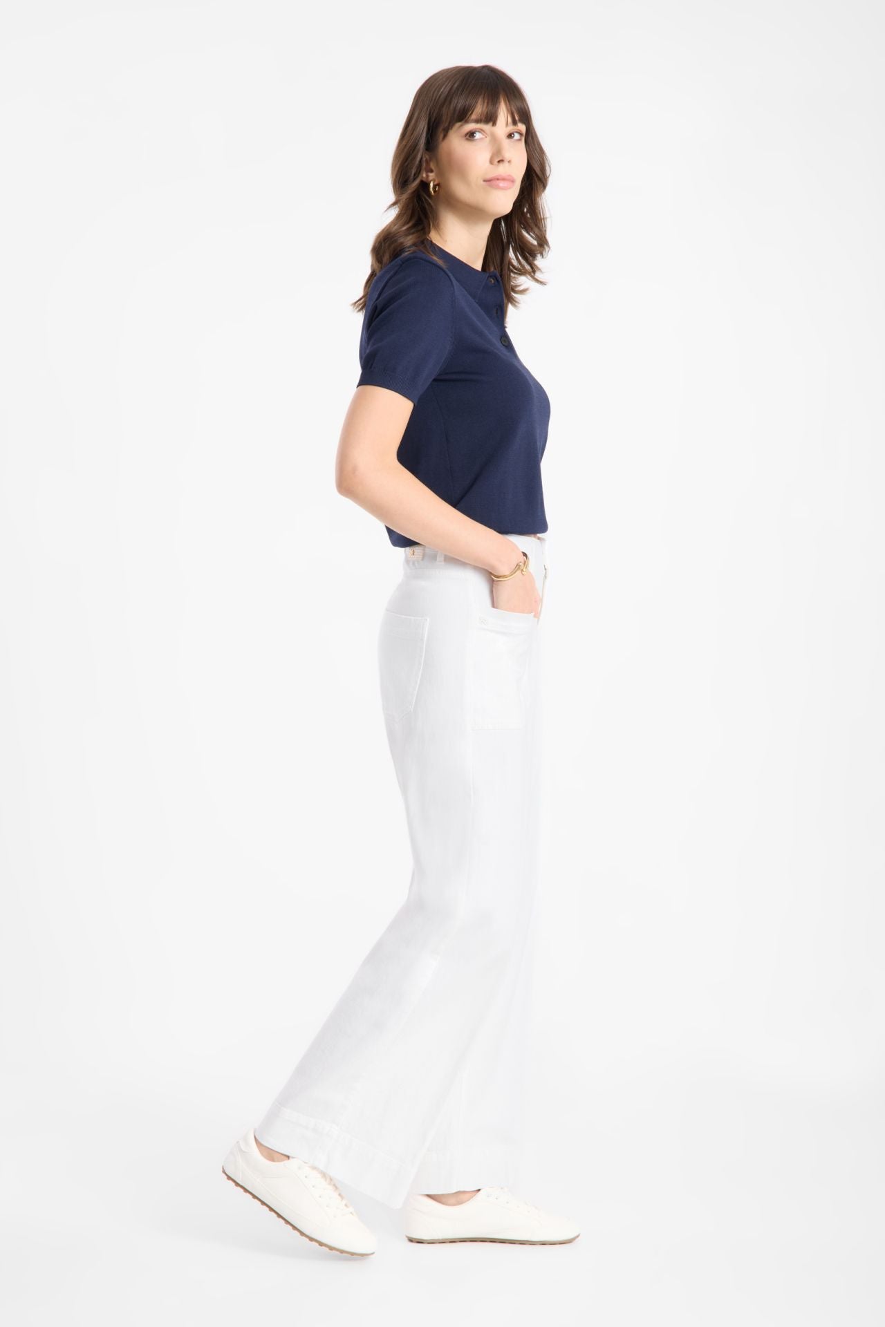 RAFFAELLO ROSSI WHITE Miru 6/8 JEANS 207868/6627 126