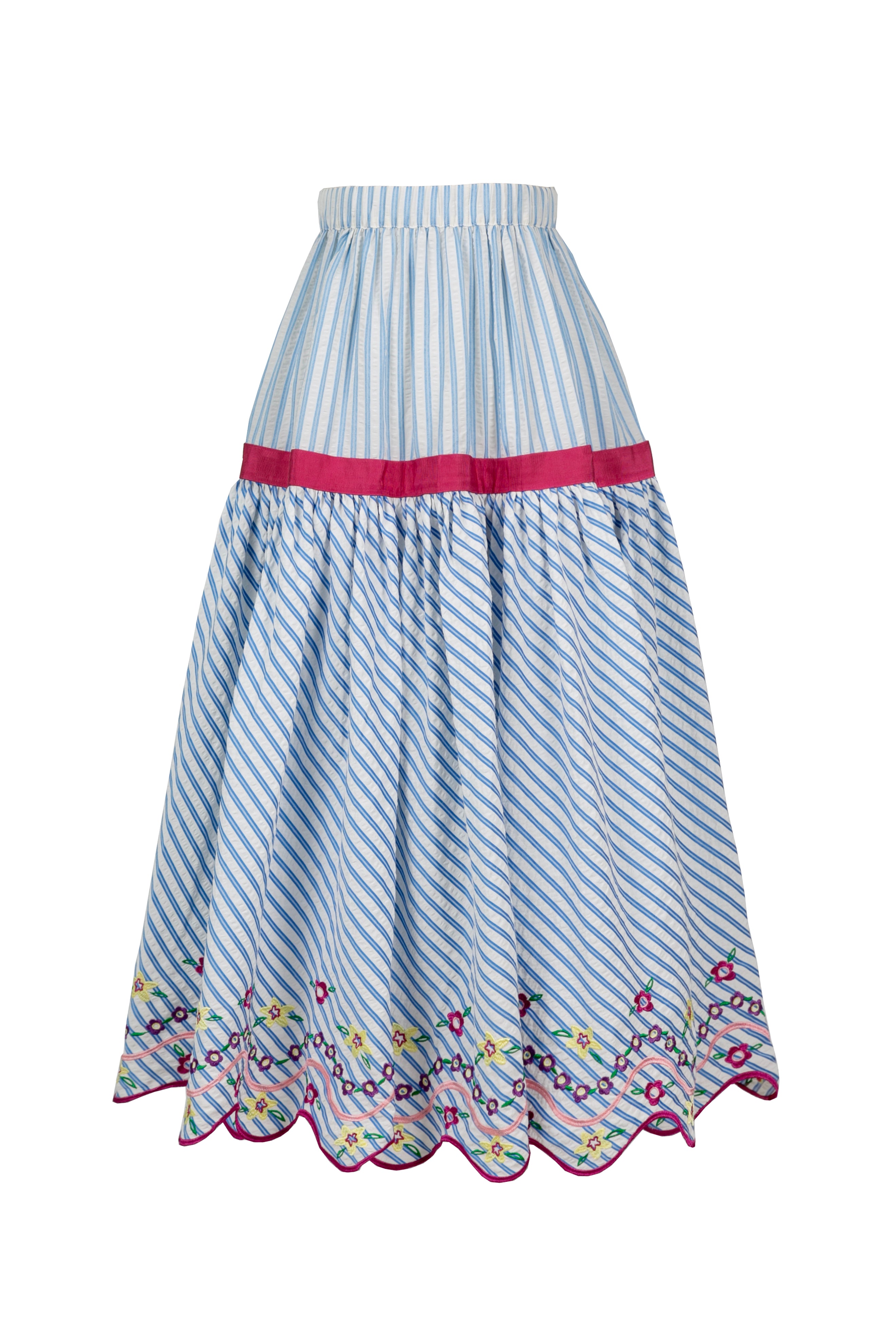 CELIA B - Rambai Skirt BLUE STRIPES SS26-CB-502 126