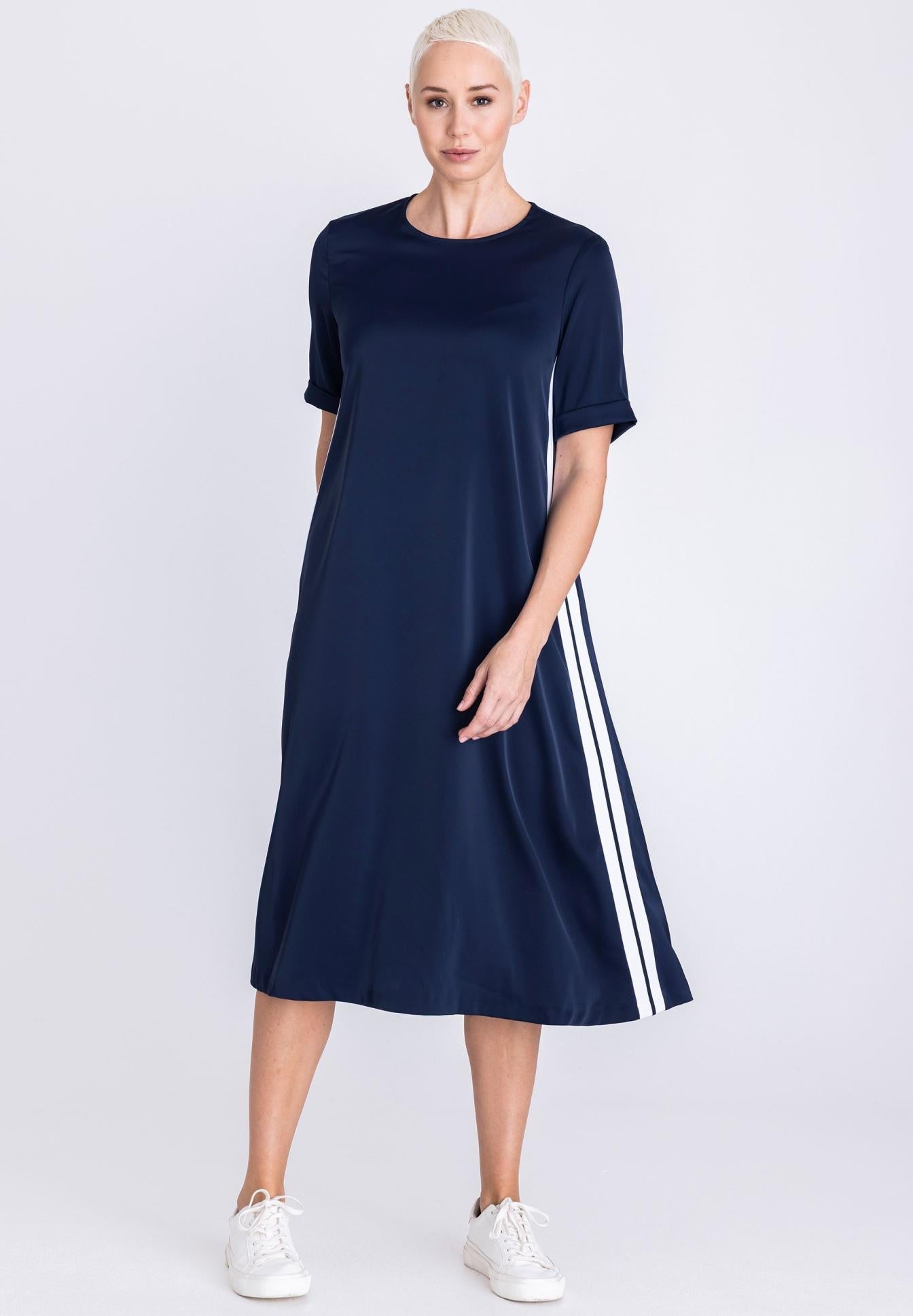 TUZZI MIDI DRESS NAVY 411562000 126