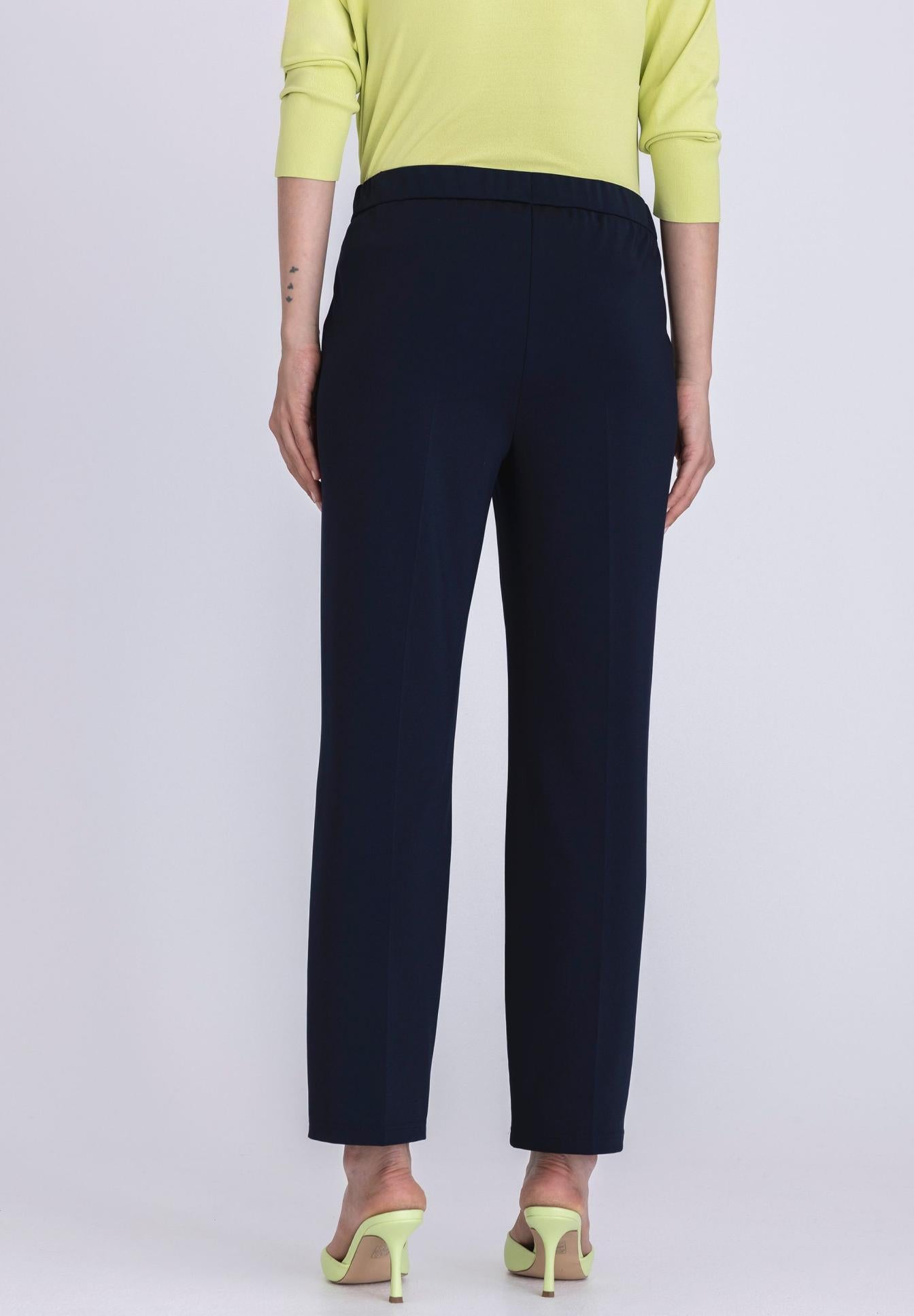 TUZZI STRAIGHT PANTS NAVY 411603000 126