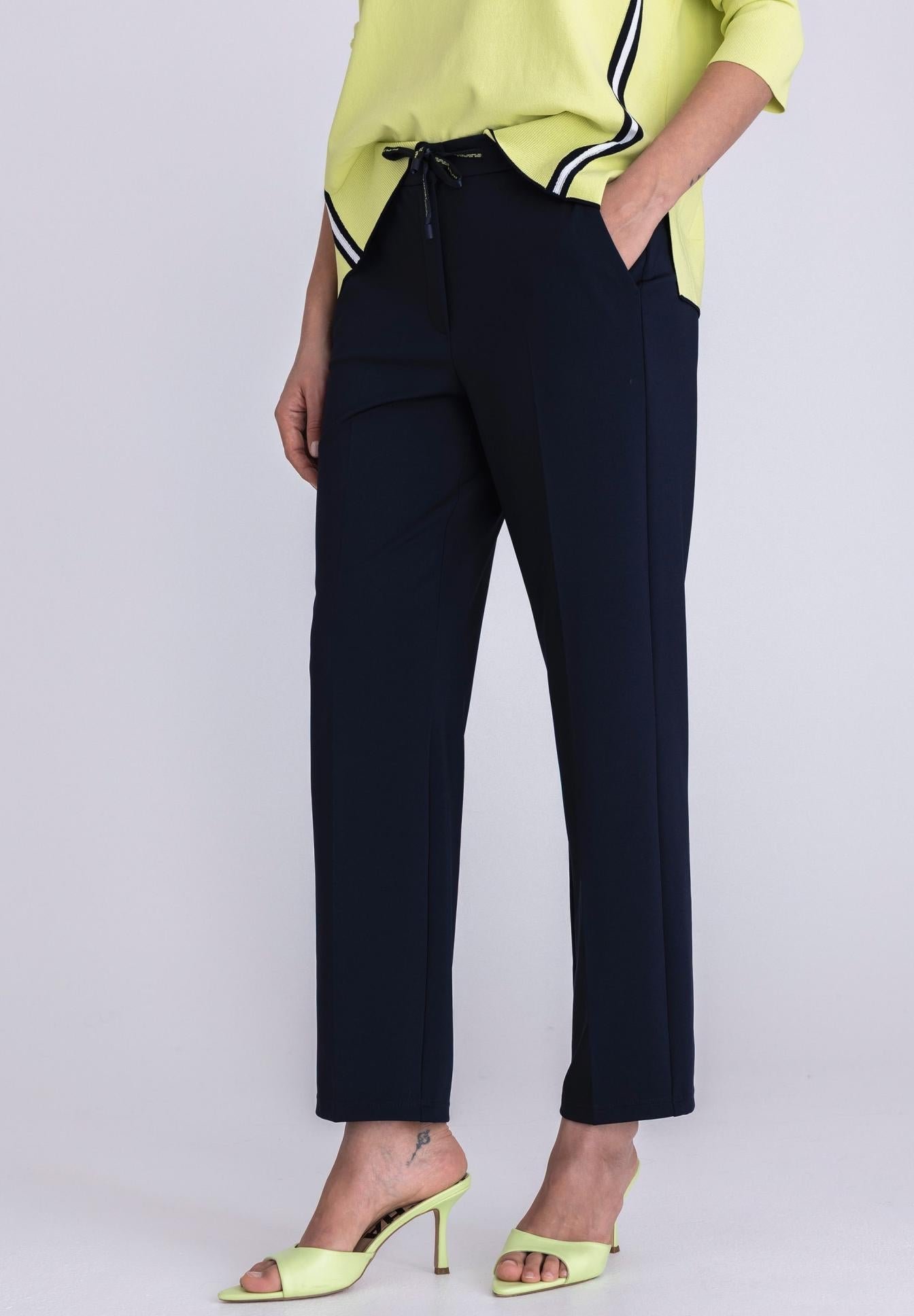 TUZZI STRAIGHT PANTS NAVY 411603000 126