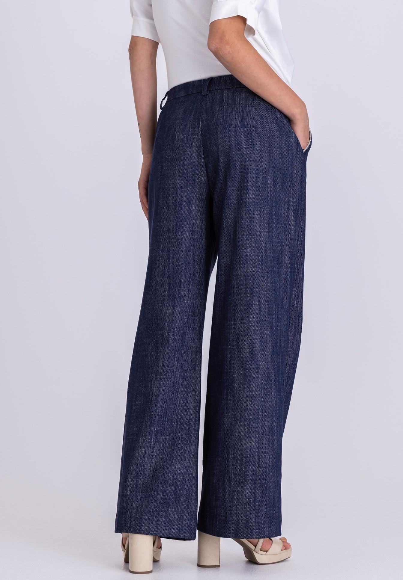 TUZZI WIDE LEG PANTS DENIM 412658000 126