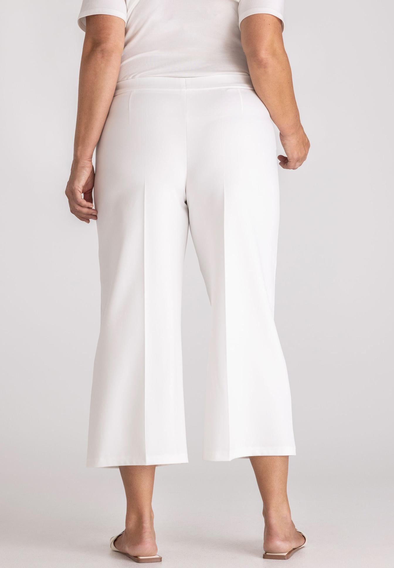 FRANK WALDER White Wide Leg Trs 602610 126