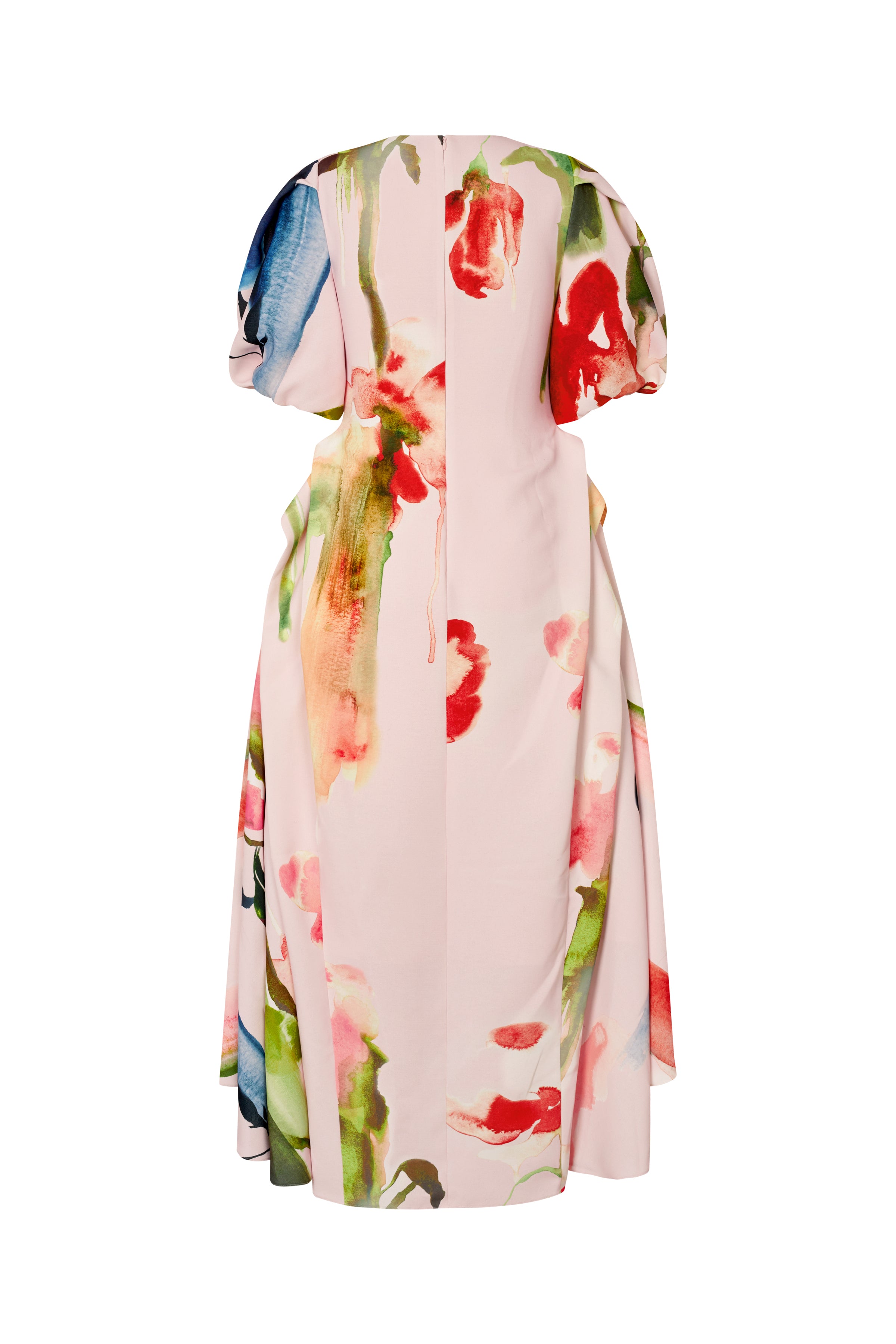 STINE GOYA HEAVY CREPE RUFFLING VOLUMINOUS DRESS 2395  225