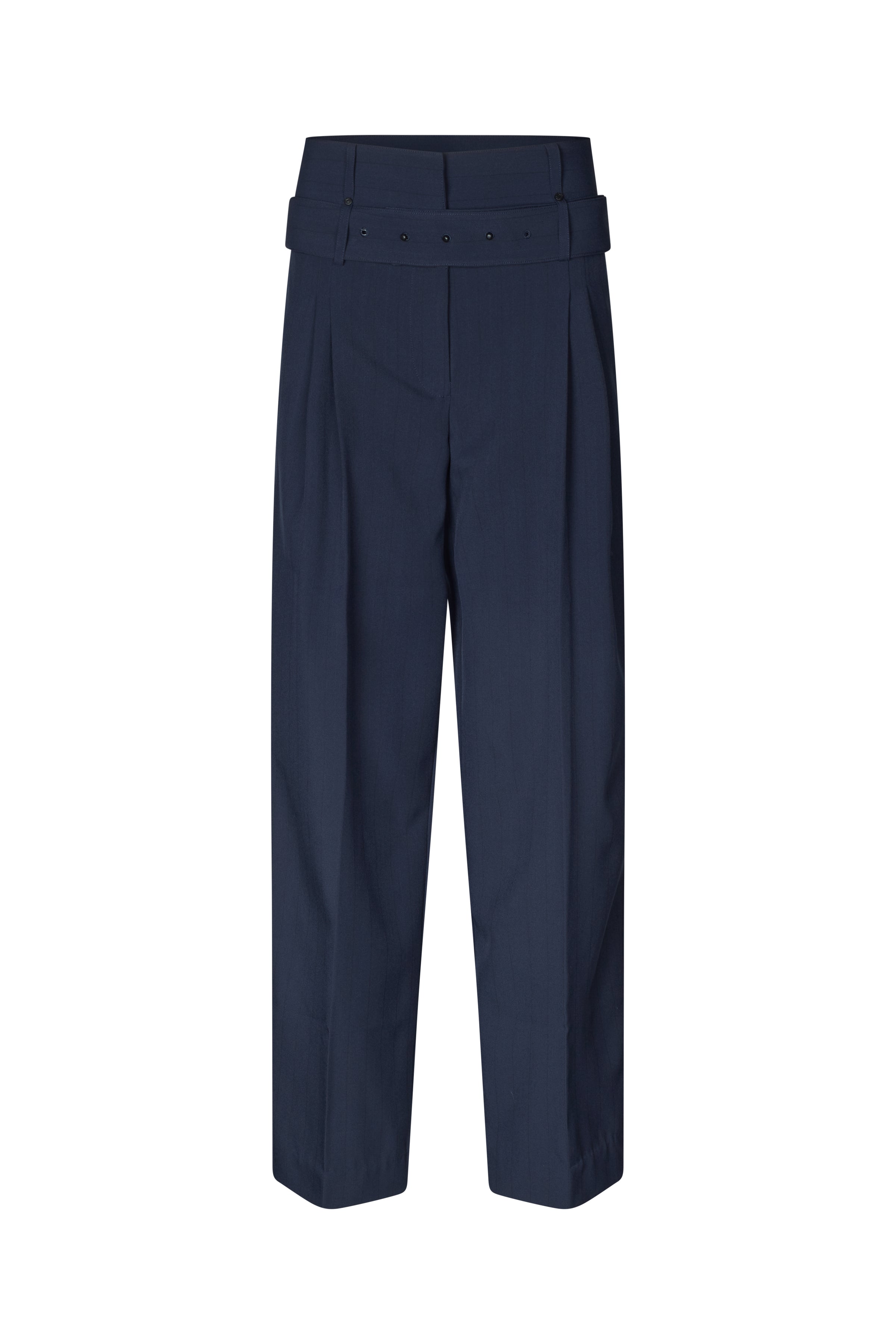 STINE GOYA 2435 PINSTRIPE TAILORING, BELTED TAILORED PANTS 225