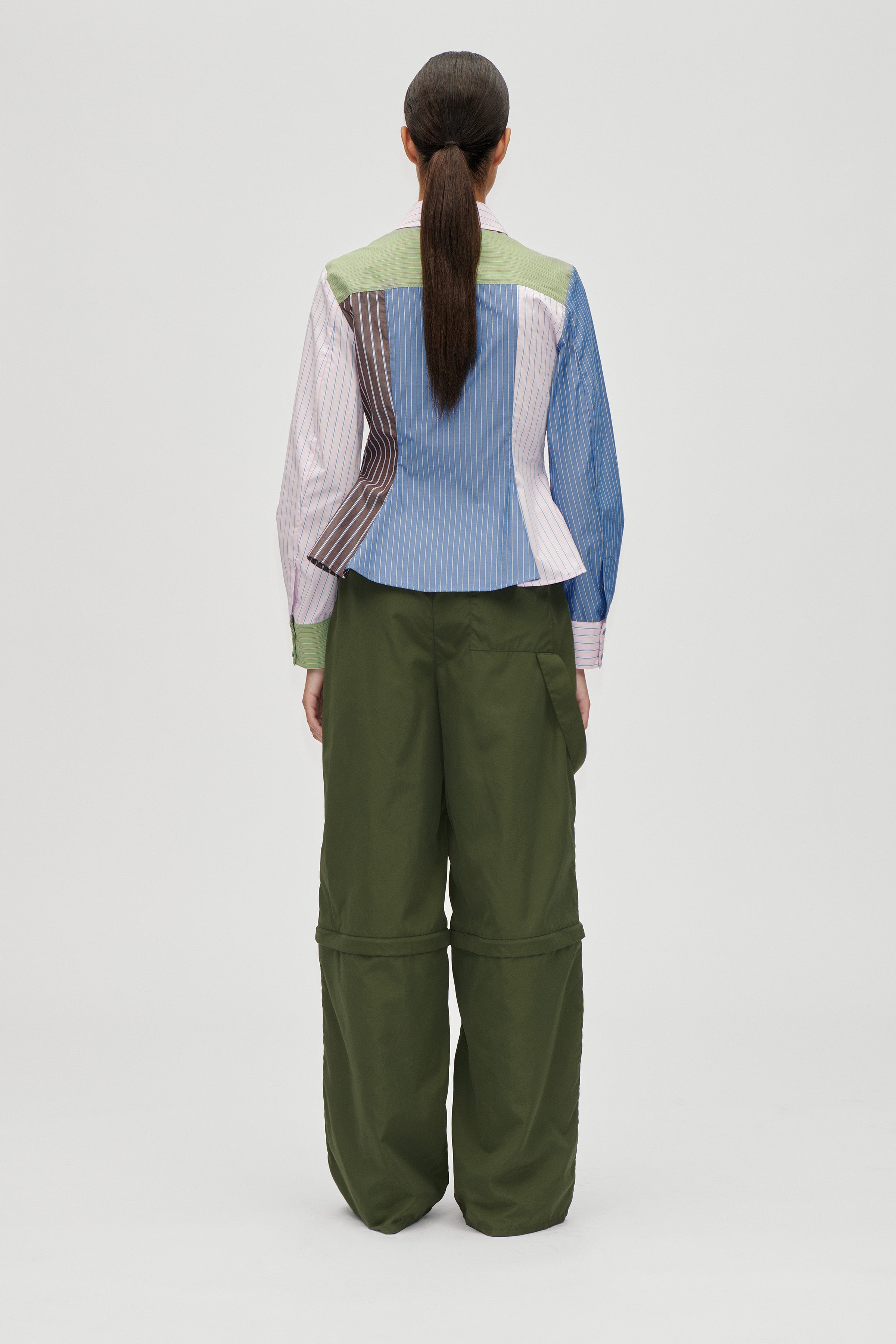 STINE GOYA 2405 MULTI-STRIPE SHIRTING, POCKET PEPLUM SHIRT 225