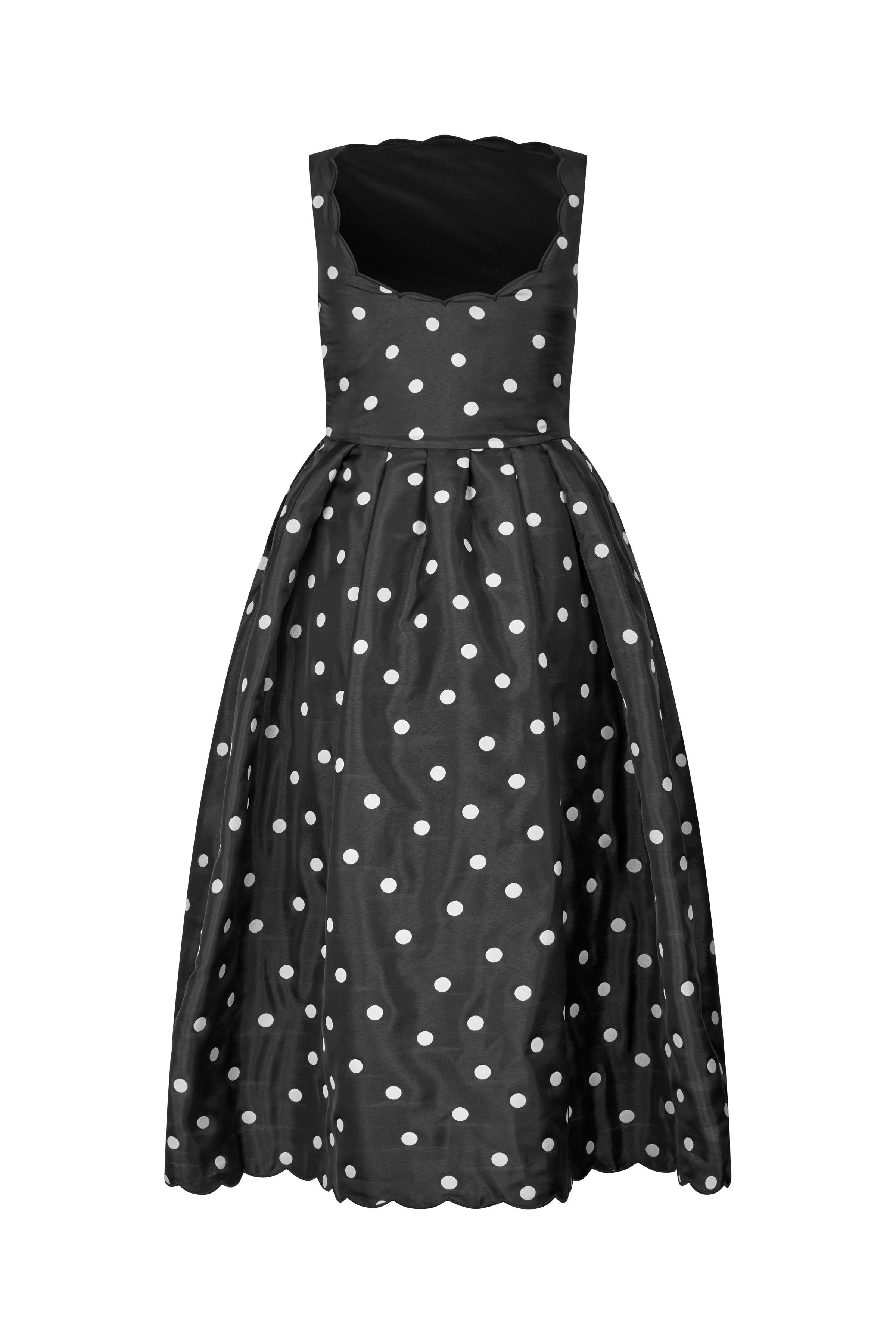 STINE GOYA POLKA DOT QUILTED DOTS, VOLUMINOUS MIDI DRESS SG-PS26-D199-2451 126