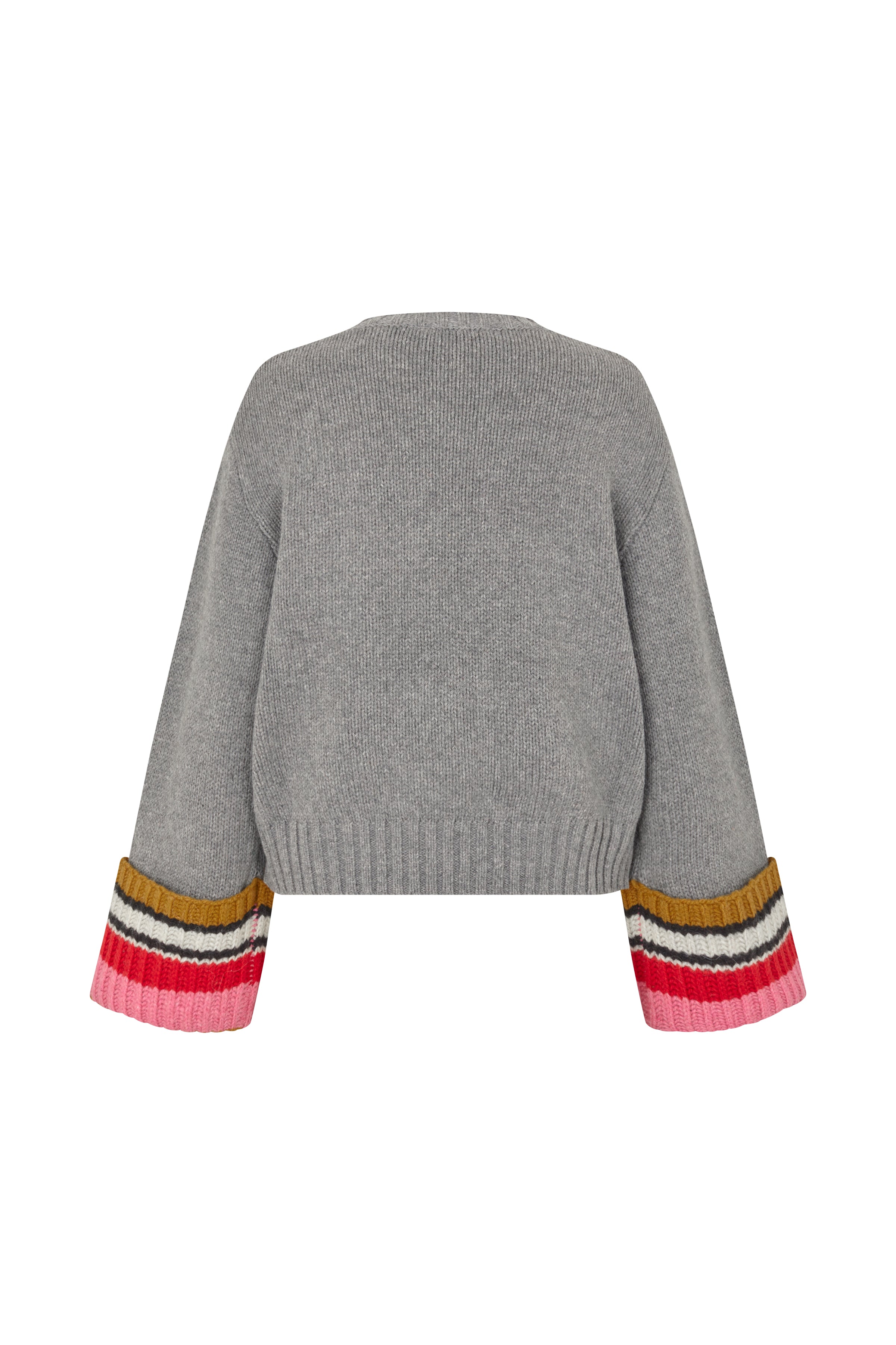 STINE GOYA GREY CHUNKY COTTON WOOL, CHUNKY SLEEVE SWEATER SG-PS26-K060-2421 126