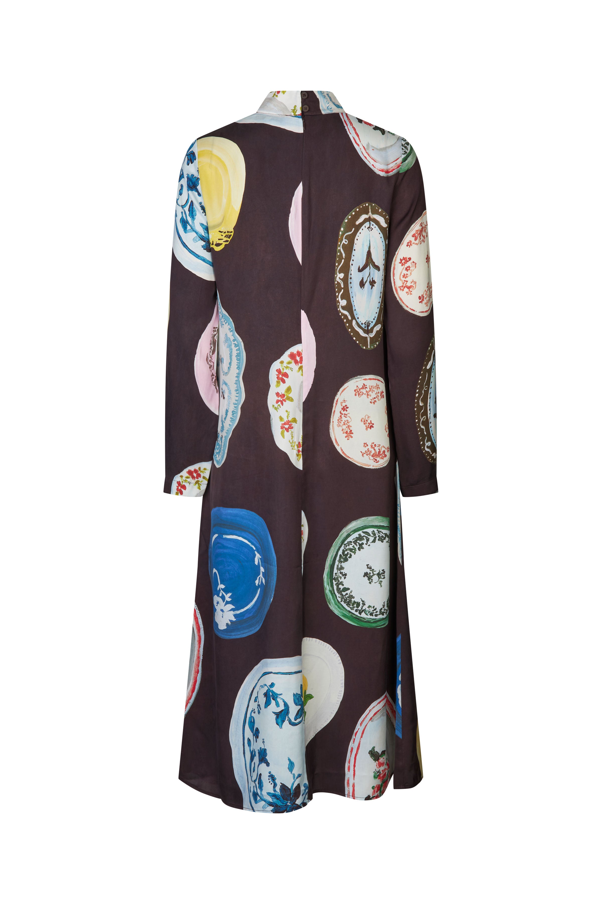 STINE GOYA Dry Viscose, Long Sleeve Midi Dress SG-SS26-D017-2263 126