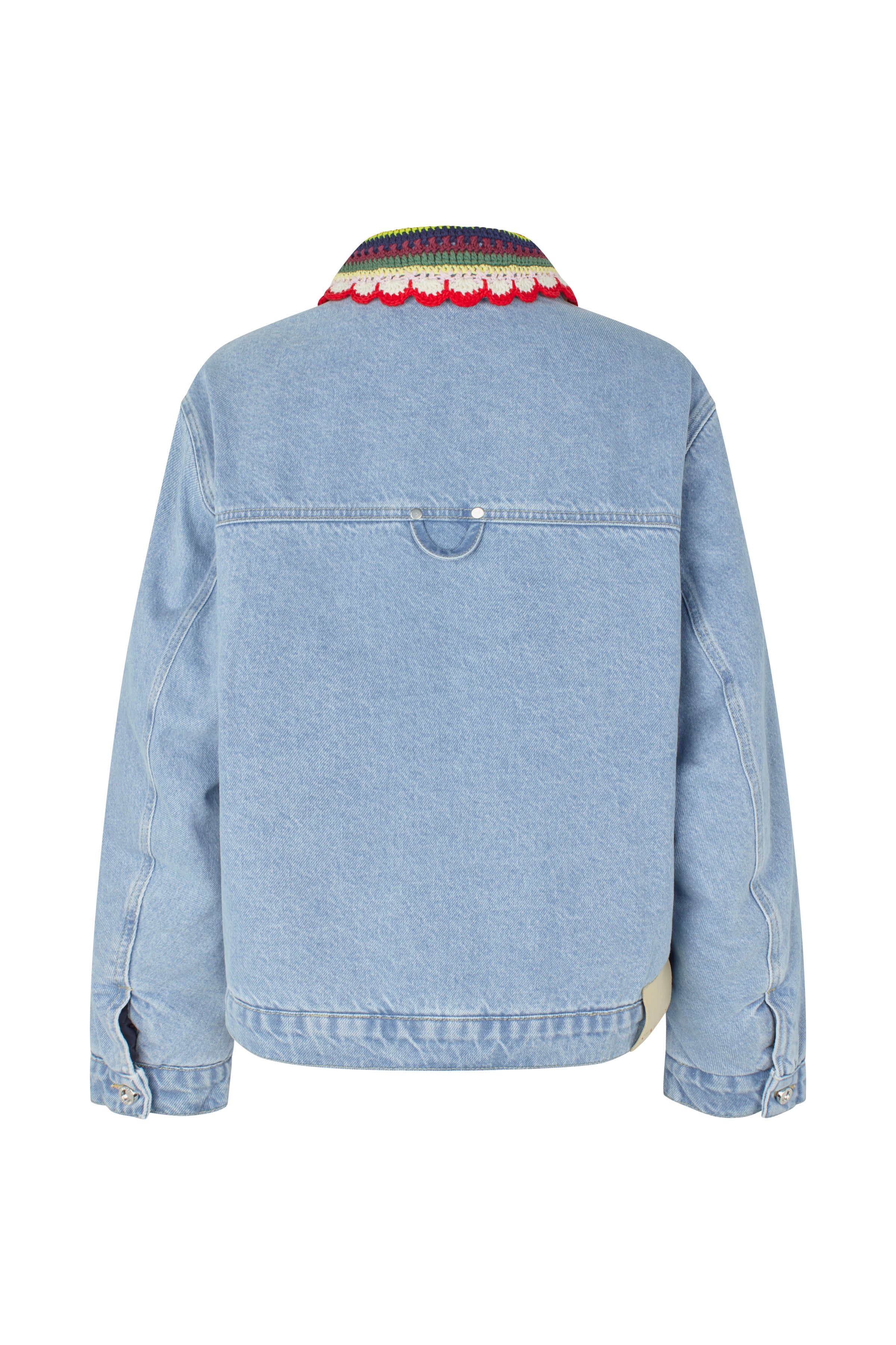 STINE GOYA Double Rinse Denim, Collared Cropped Bomber SG-SS26-O013-2453 126
