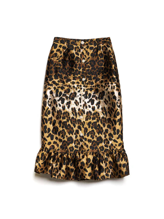Leopard print skirt from sister jane stocked ireland 